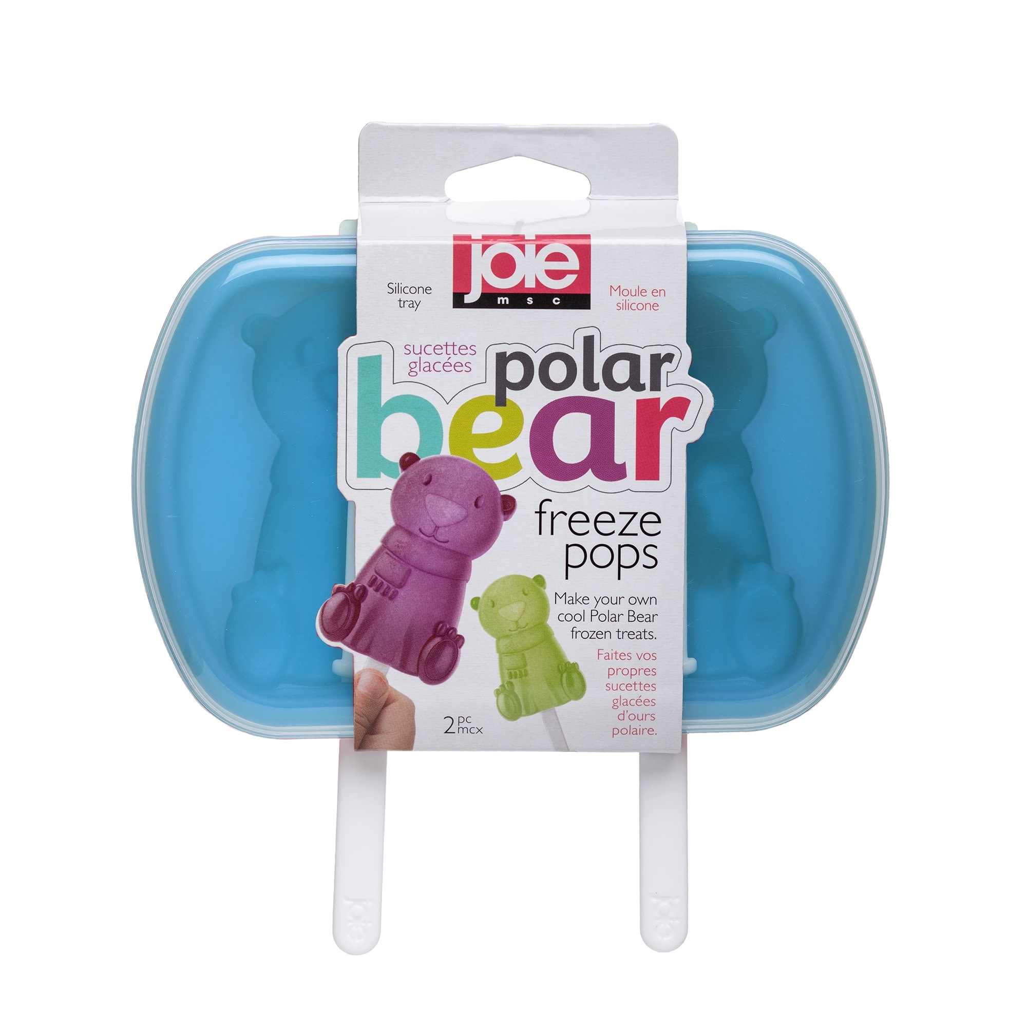 Joie - Silikon-Eisform ''Polarbär'' für 2 Eis am Stil