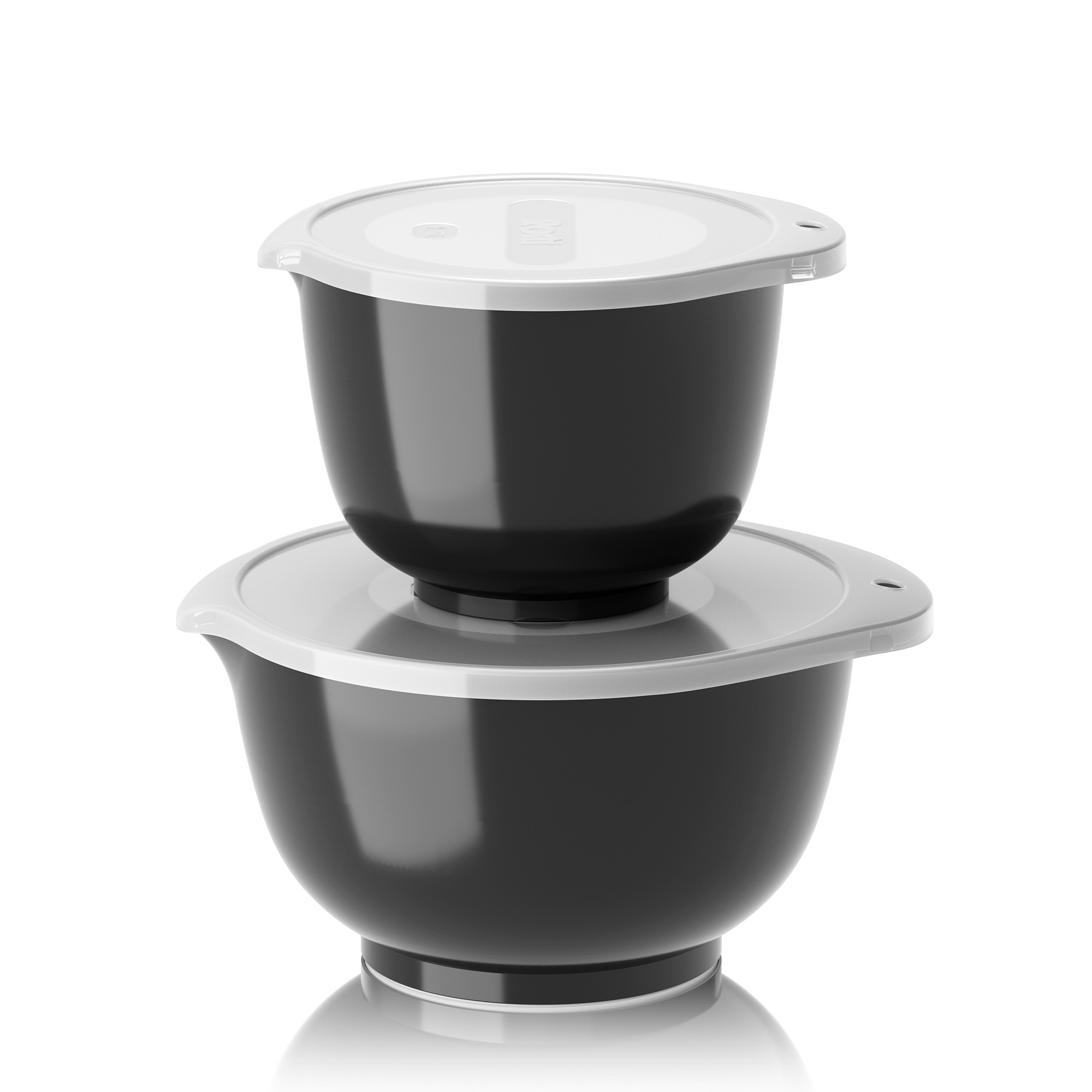 Rosti - Set NEW Margrethe 4-teilig (1,5 l + 3,0 l + passende Deckel) - Schwarz