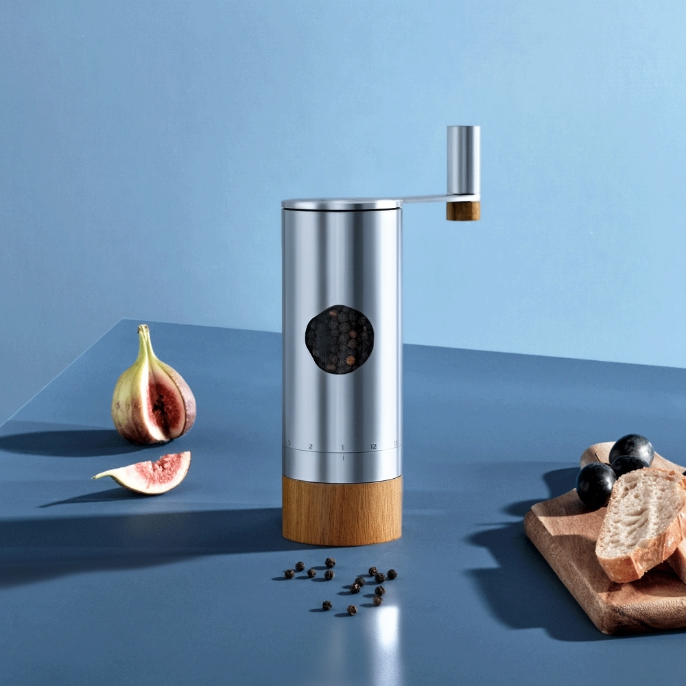 AdHoc PowerMill Getriebemühle für Pfeffer oder Salz, Edelsta