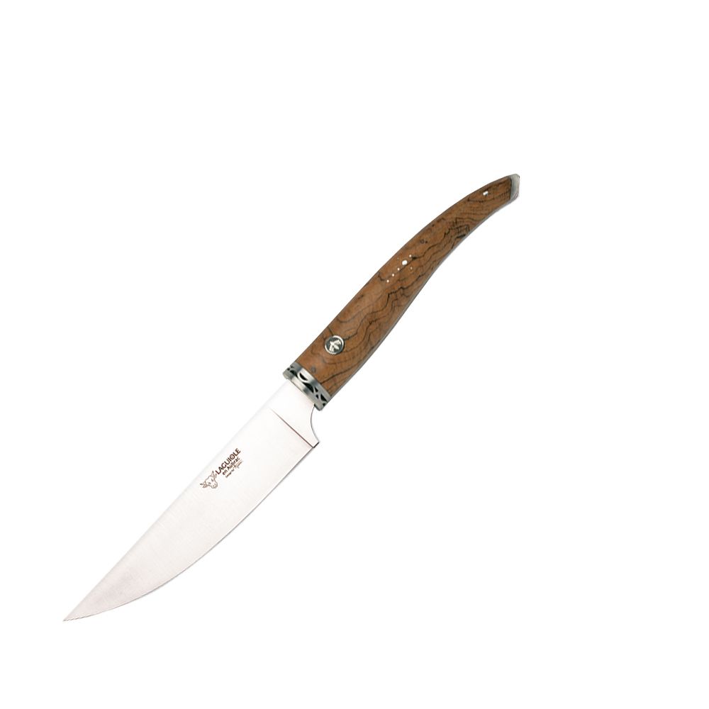 Laguiole - Messerblock + 6 Messer Gourmet Teakholz