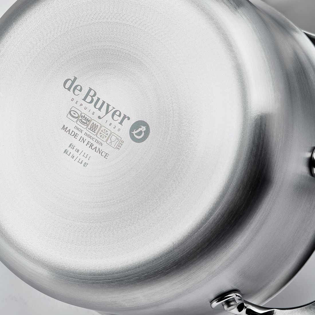 de Buyer - Set of 8 pieces Stainless steel stewpan - ALCHIMY de Buyer - Set of 8 pieces Stainless steel stewpan - ALCHIMY