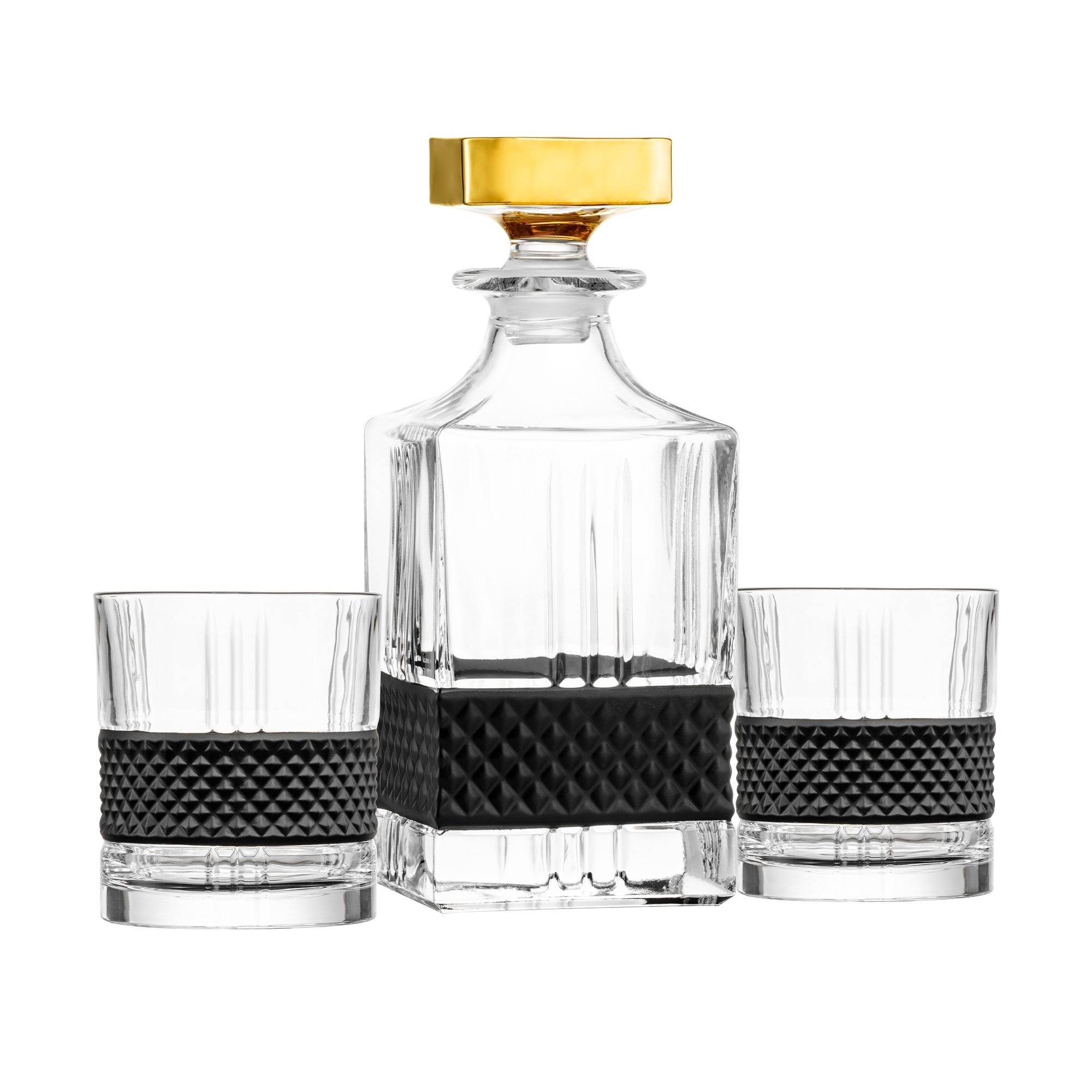 Eisch - Whisky Set Gold/Black - Black Tumbler