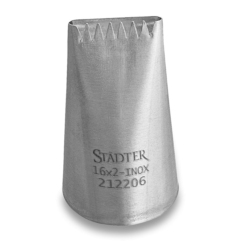 Städter - Fine Line Star ribbon nozzle / Basketweave nozzle - 16 mm