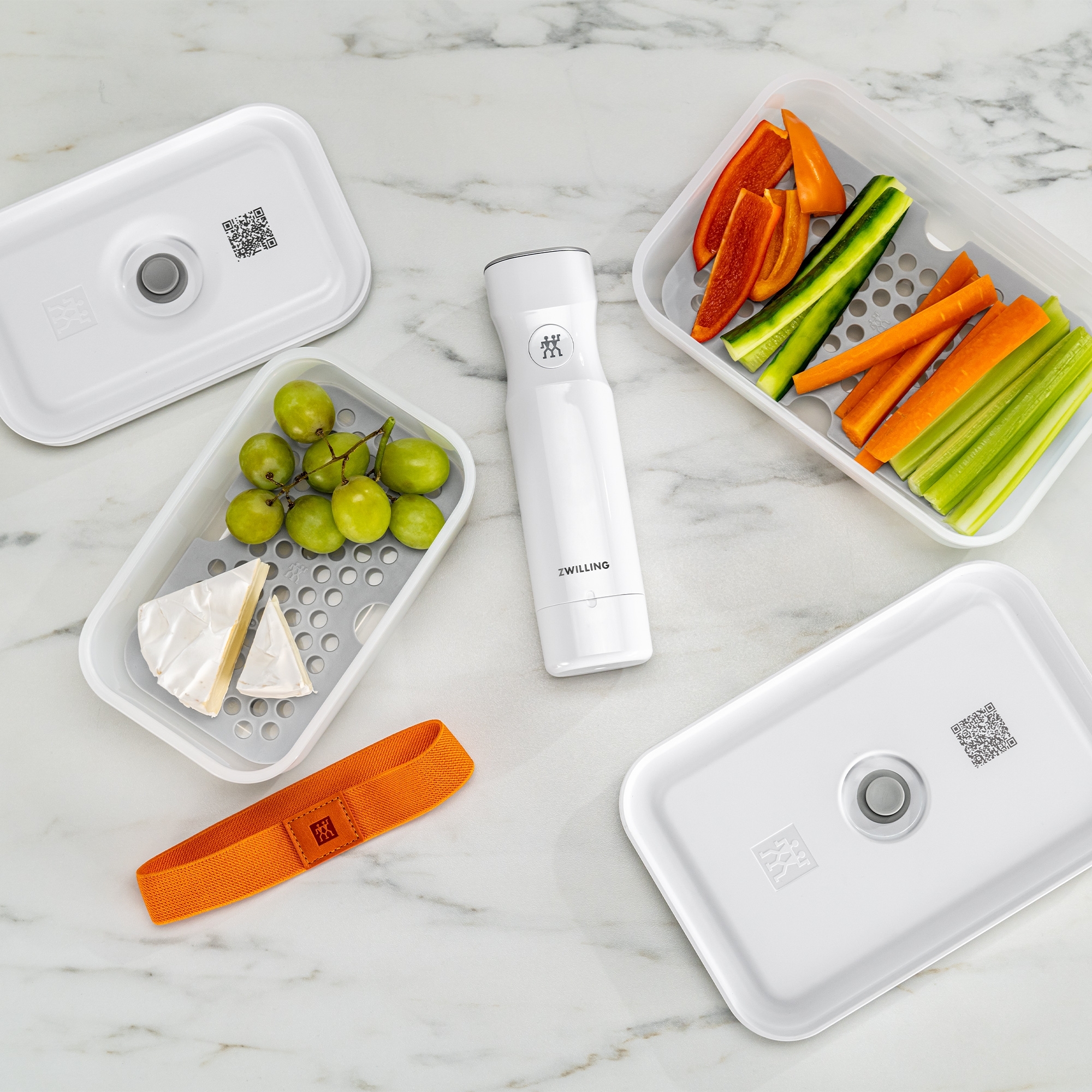 ZWILLING - Draining rack for plastic boxes | Fresh & Save | Vacuum accessory set | 2 pieces