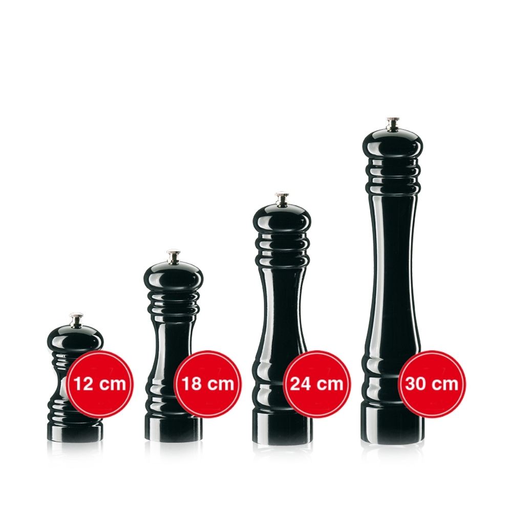 Zassenhaus - Pepper mill - BERLIN - 18 cm - beech black glossy