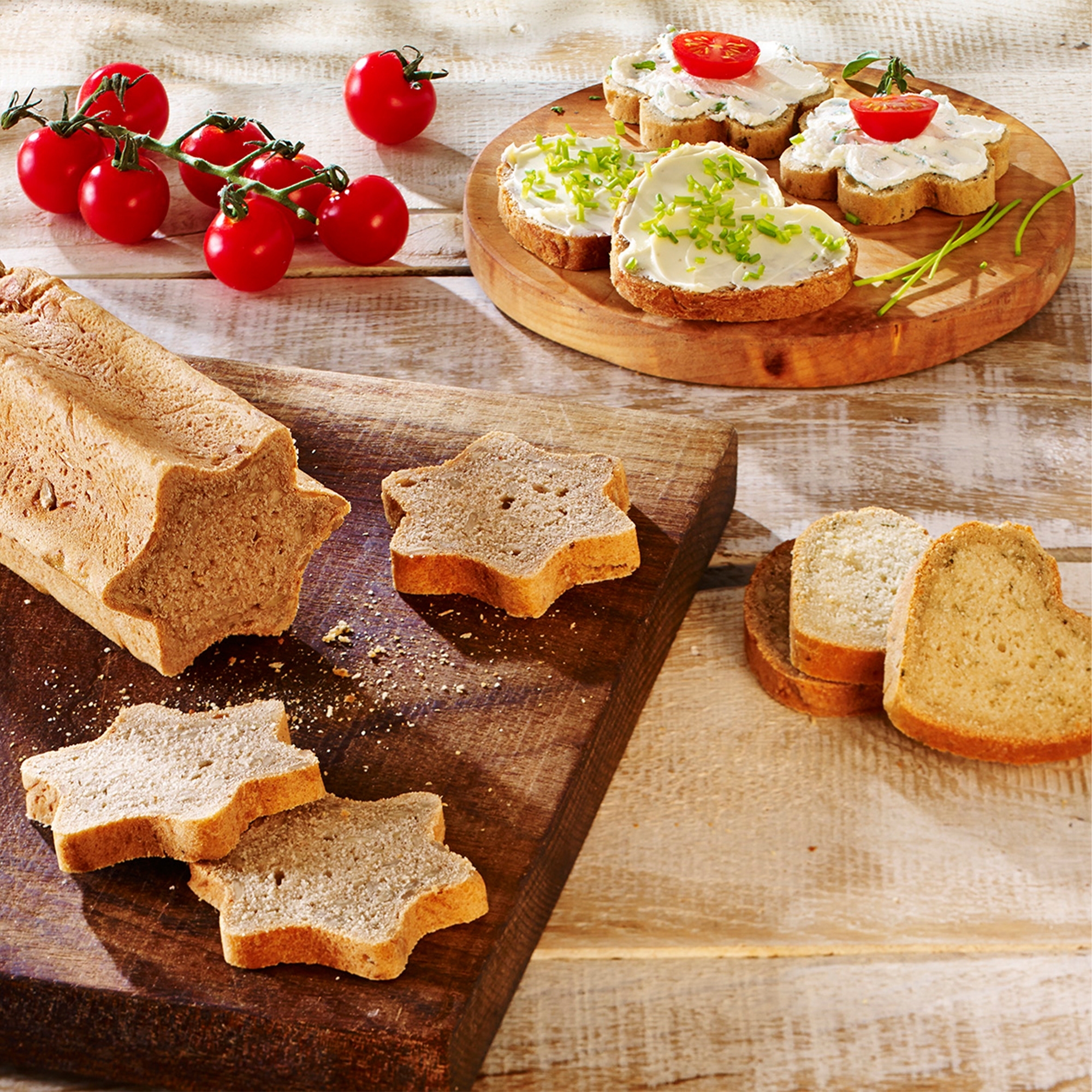 Star-shaped non-stick party bread tube by Birkmann RBV