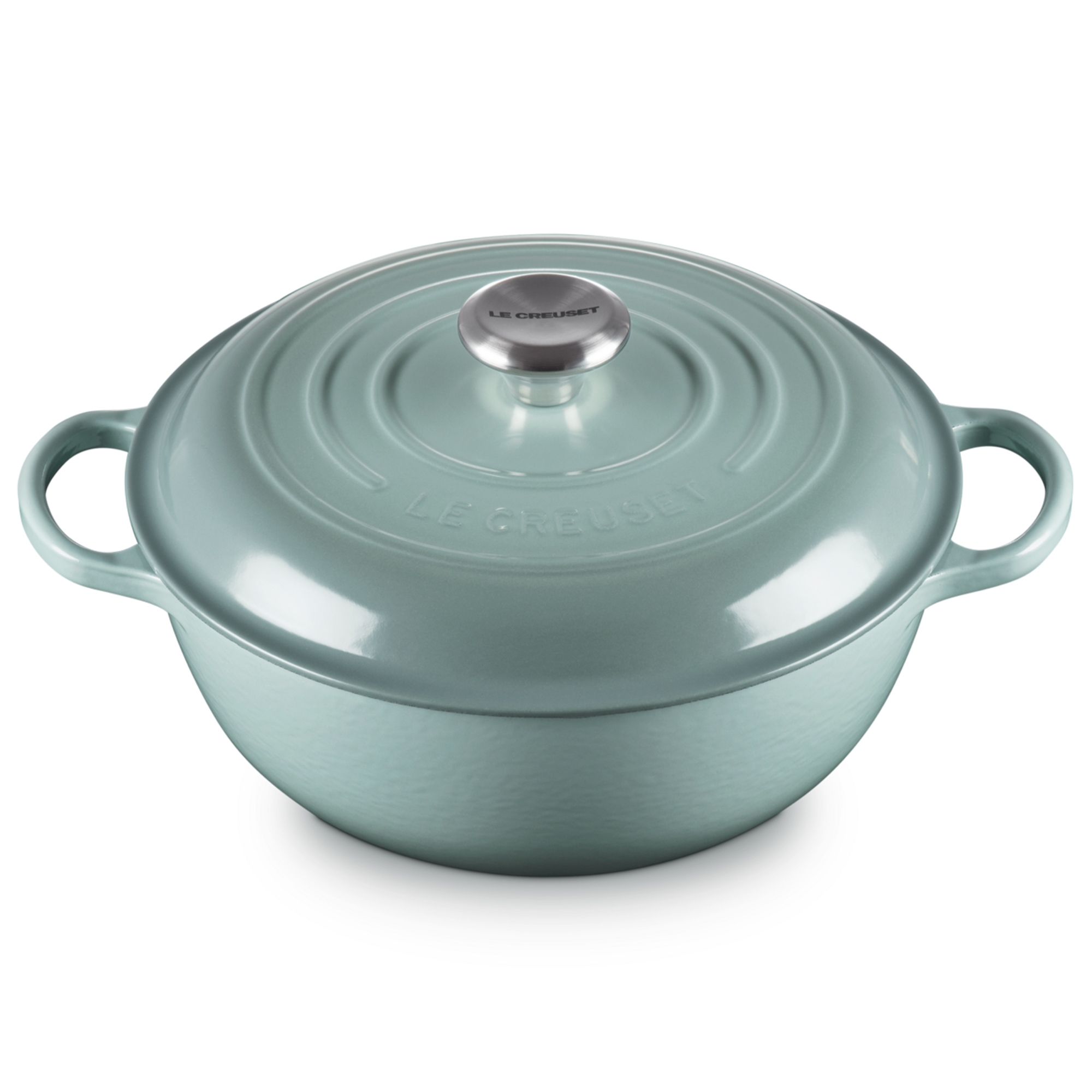Le Creuset - Stew Pot Signature - 26 cm - Sea Salt Le Creuset - Stew Pot Signature - 26 cm - Sea Salt