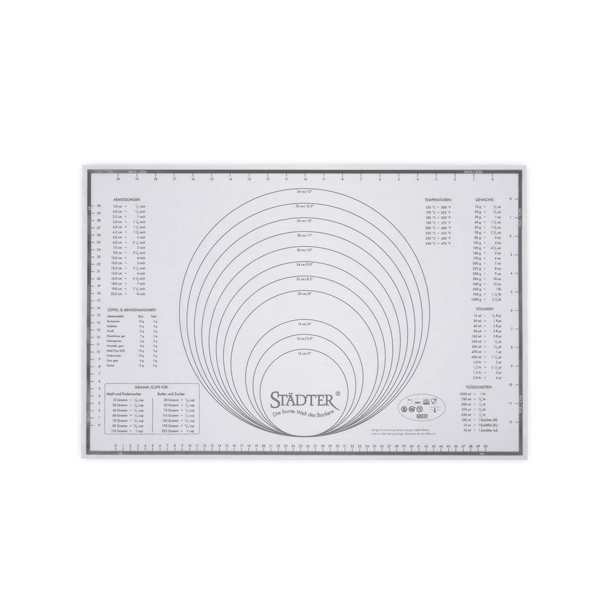Städter - Silikonbackmatte - Maxi - 60 x 40 cm