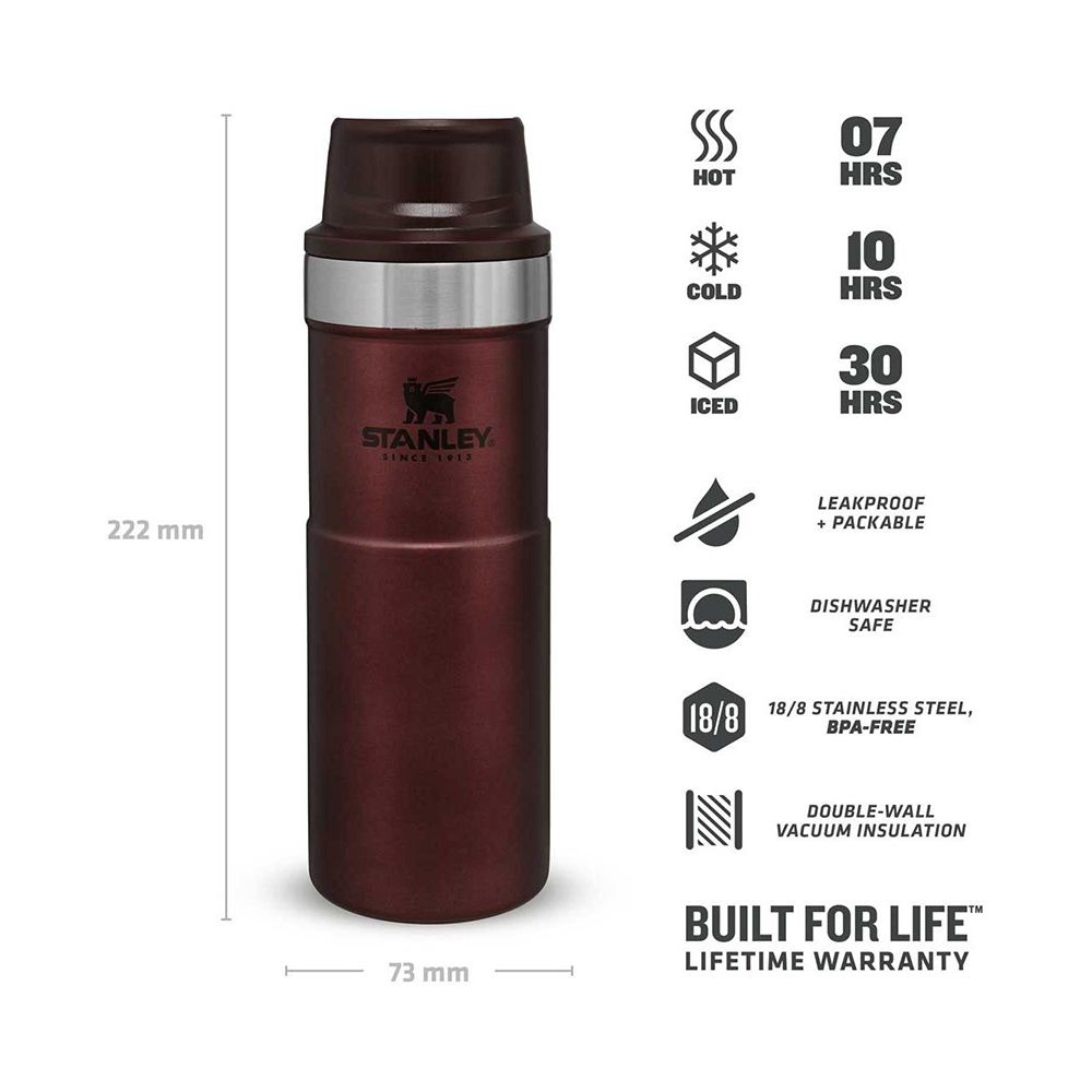 Stanley - Classic Trigger-Action Travel Mug 0,473 L - red