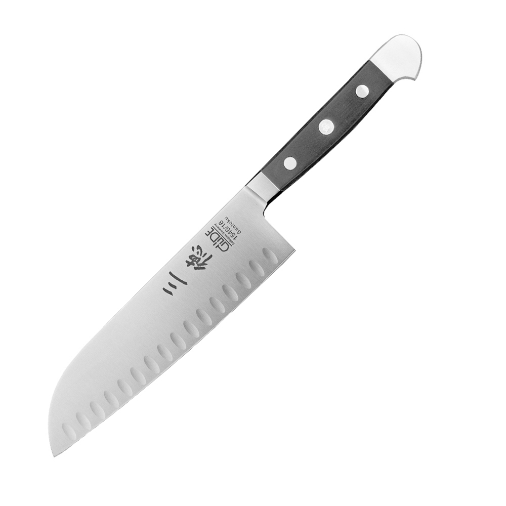 Güde - Santoku 18 cm fluted - Alpha