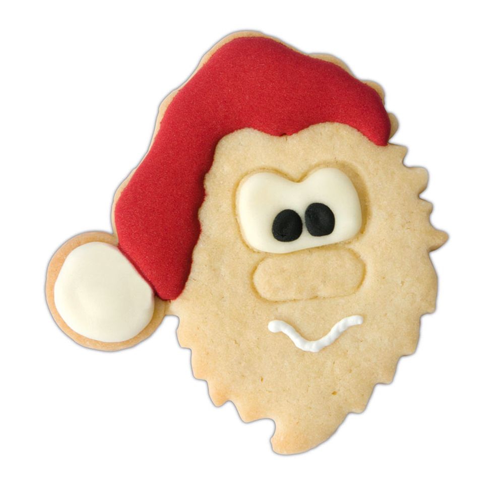 Städter - Cookie cutter Santa Claus face - 9 cm