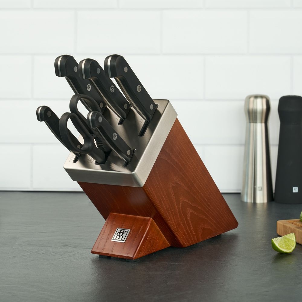 ZWILLING - self-sharpening knife block 7 pcs | Gourmet | Chocolate ZWILLING - self-sharpening knife block 7 pcs | Gourmet | Chocolate