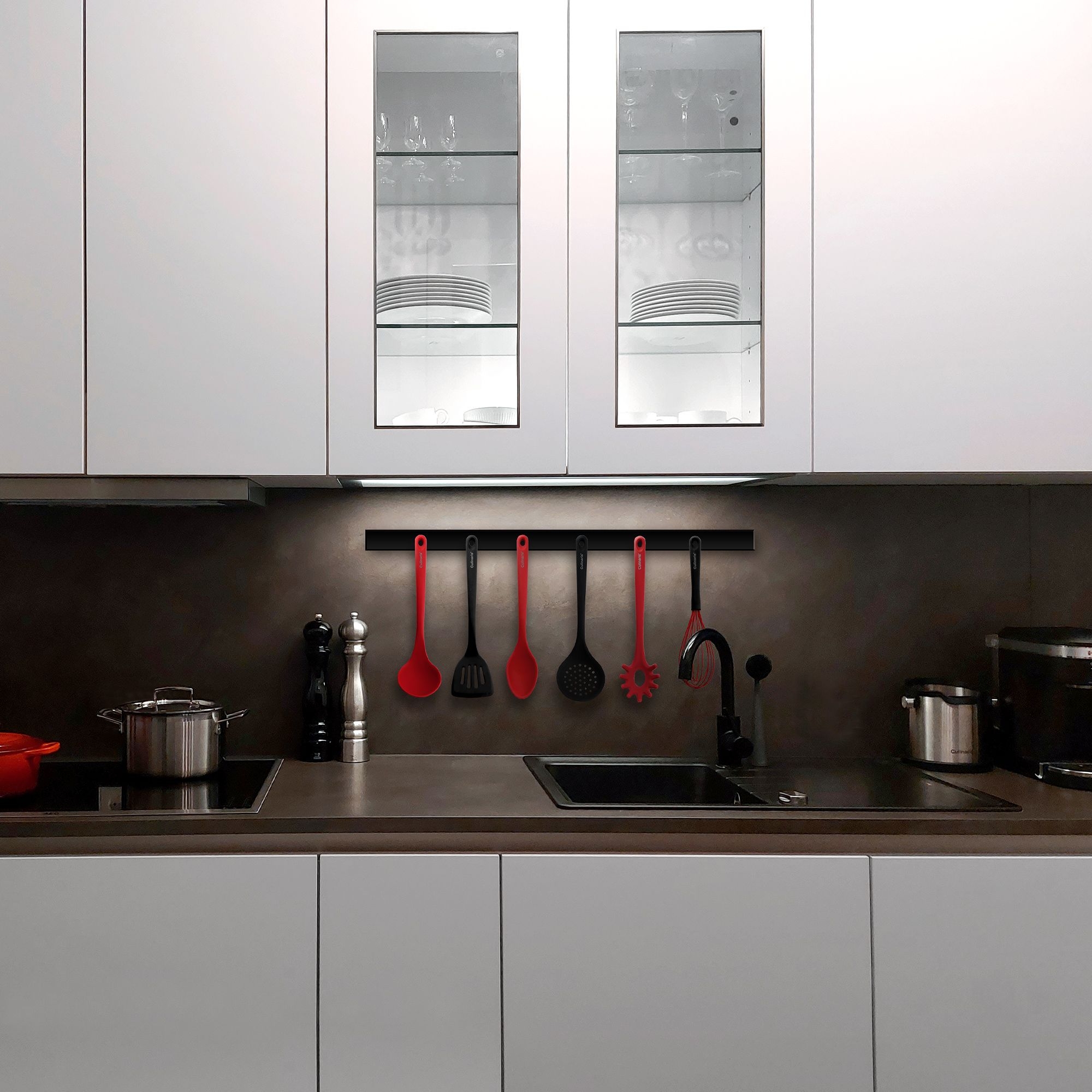 Kitchen gadget set - 15-pcs. - silicone - red | Culinaris Kitchen gadget set - 15-pcs. - silicone - red | Culinaris