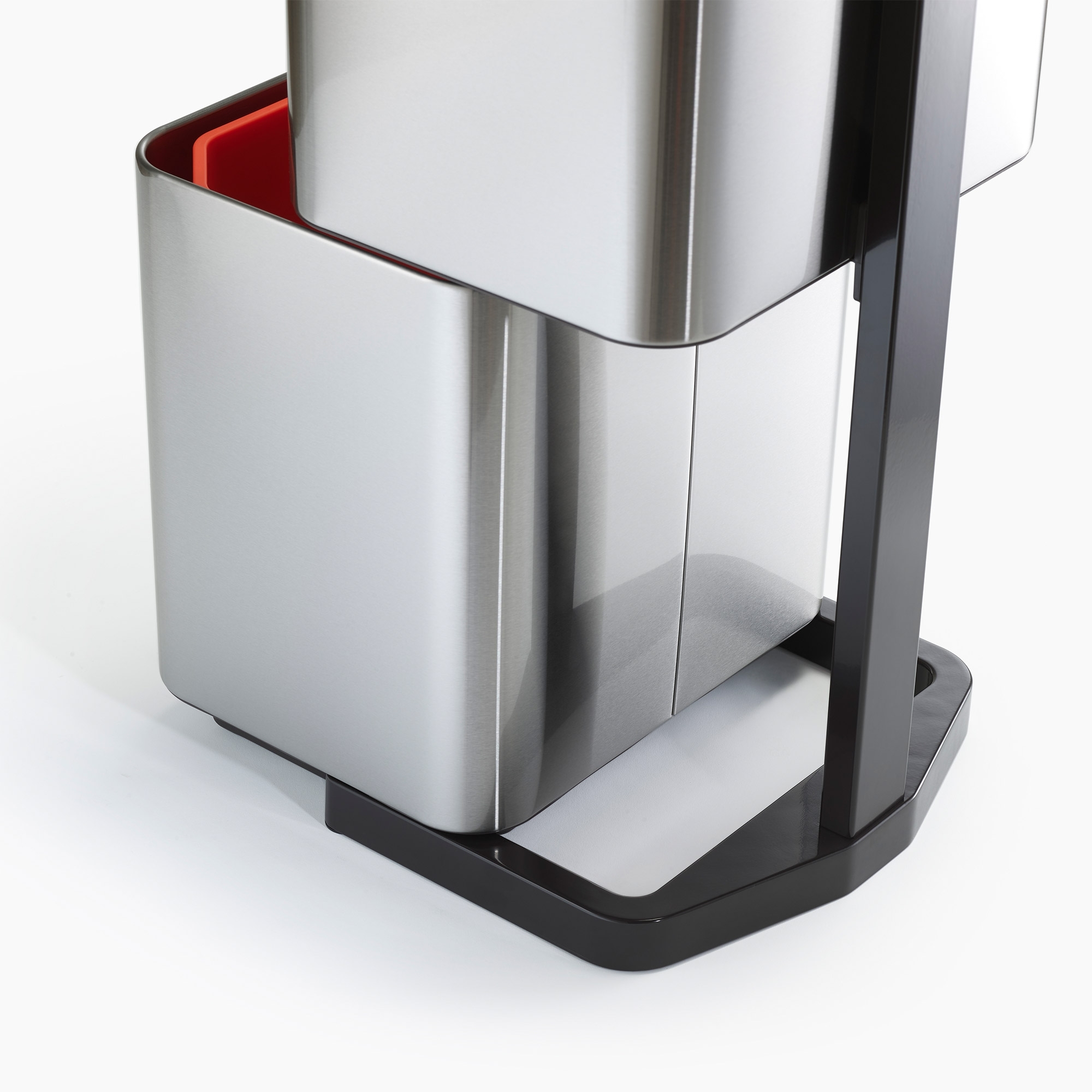 Joseph Joseph - Totem Max 60 L Abfalltrennungs- und Recyclingbehälter - Edelstahl