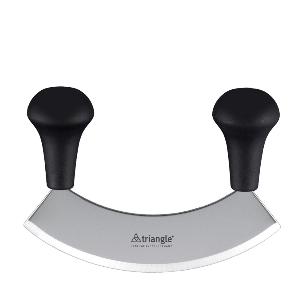 Triangle Wiegemesser aus Edelstahl mit Griffen