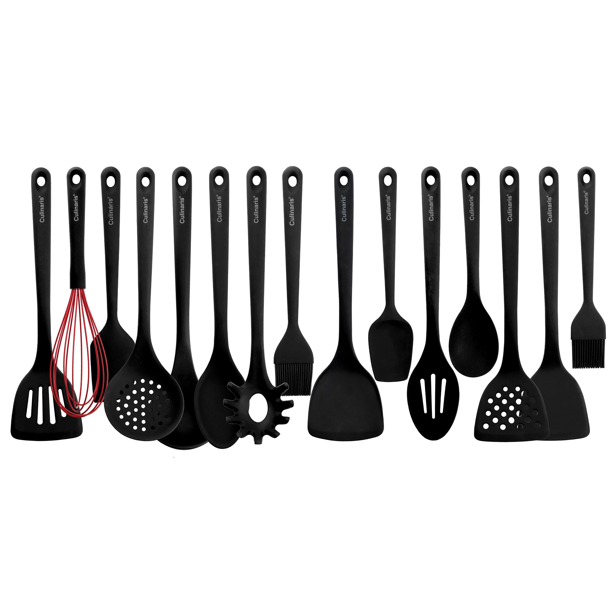 Küchenhelfer-Set - 15-pcs. - silicone - black | Culinaris