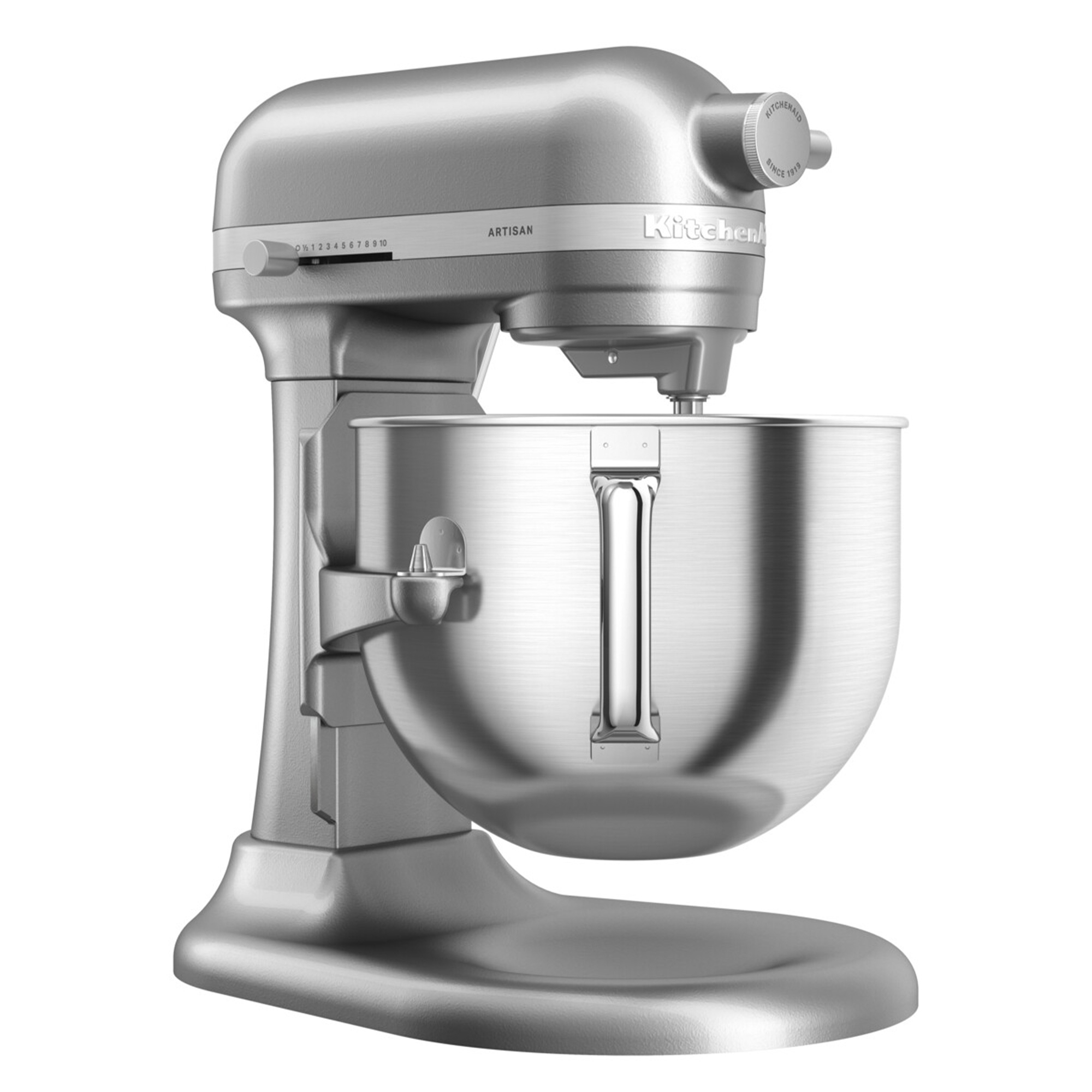 KitchenAid - Set Küchenmaschine 6,6 L + 15 tlg. Küchenhelfer-Set + Rezeptbuch „Patisserie leichtgemacht“ - Kontur Silber