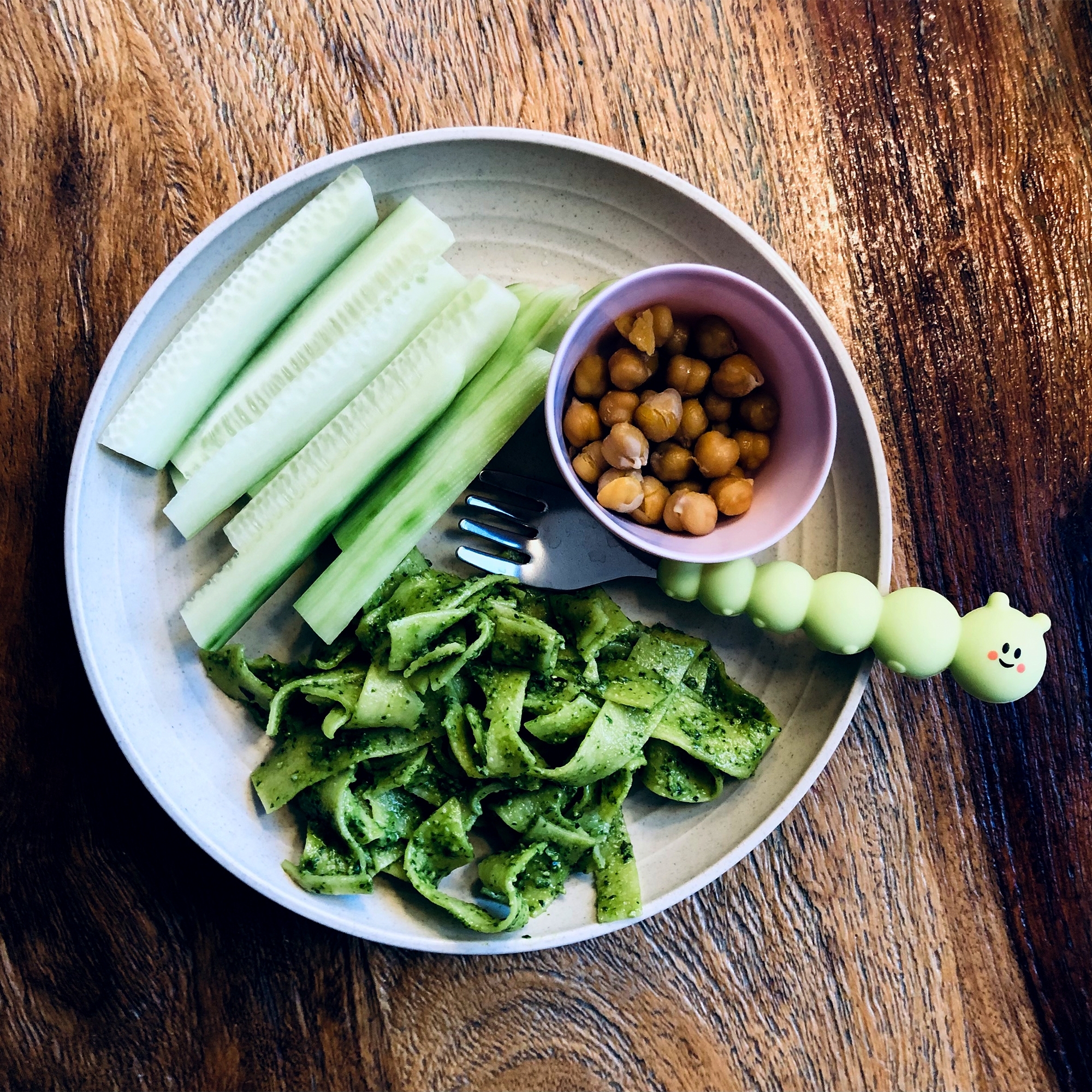 melii - Gabel & Löffel "Raupe" - Silikongriff, lime melii - Gabel & Löffel "Raupe" - Silikongriff, lime