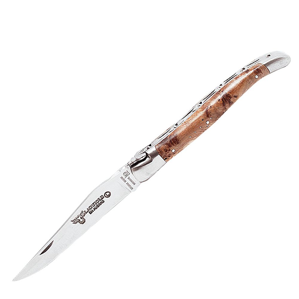 Laguiole - Folding / pocket knife Double-platinum juniper