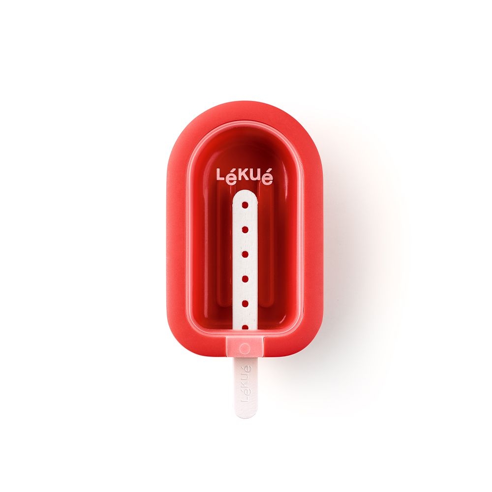 Lékué - Ice cream molds stackable, red