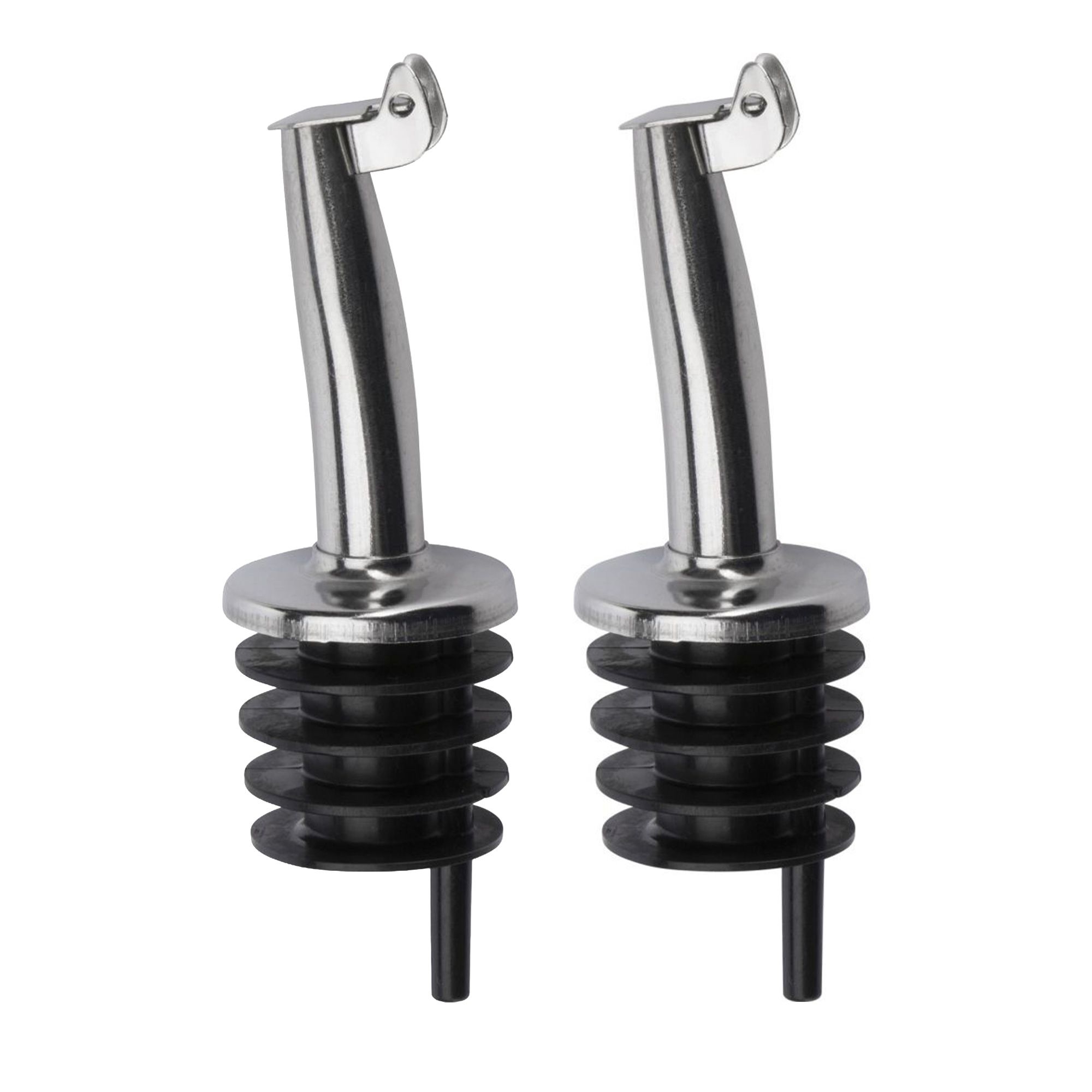 Westmark - 2 Free flow pourers »Inox Gastro«, PE cork, metal flap