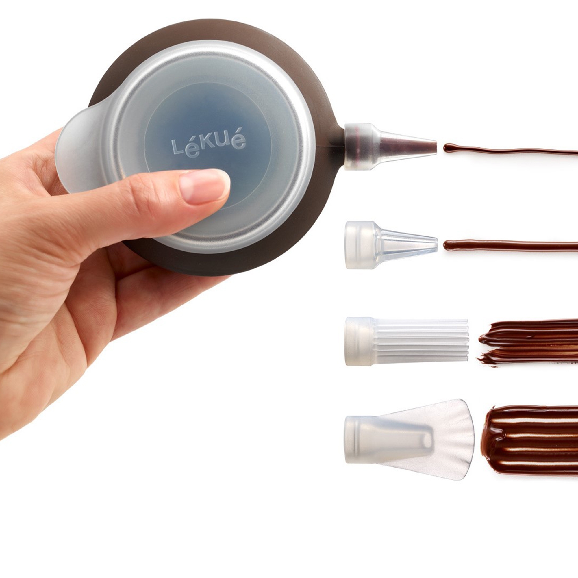 Lékué - DECOMAX with 4 nozzles, brown