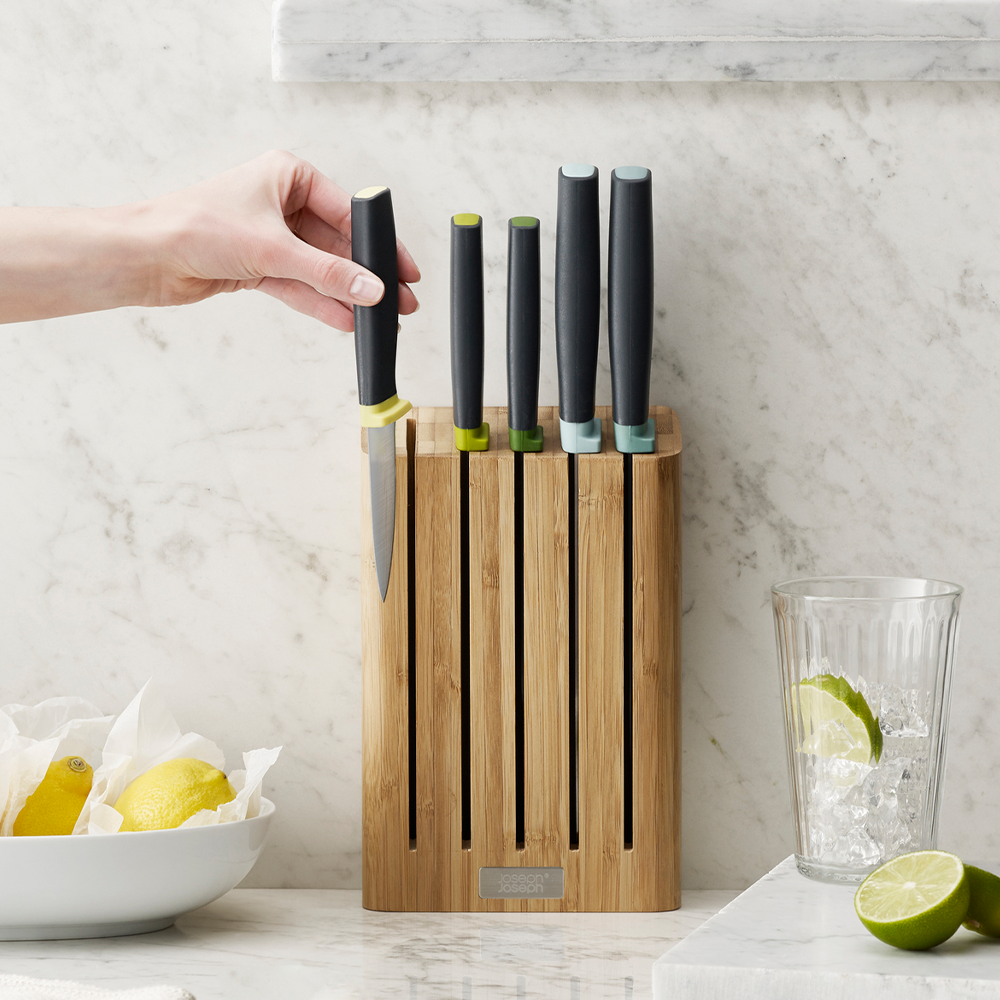 Joseph Joseph - Elevate™ knife set with bamboo block Joseph Joseph - Elevate™ knife set with bamboo block