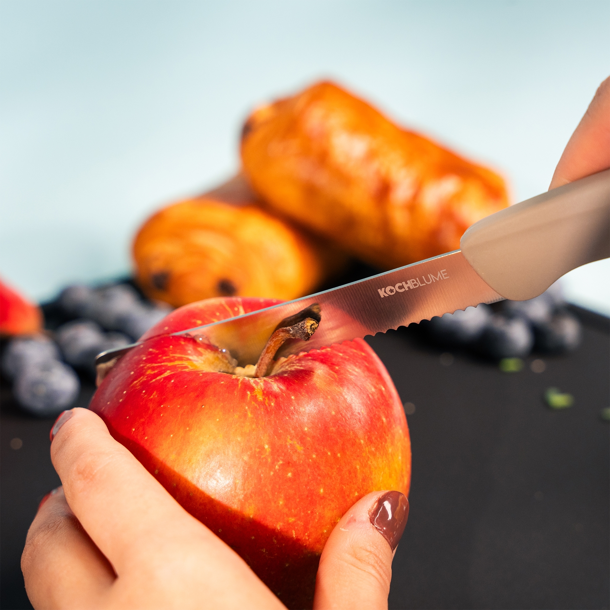 Kochblume - Breakfast knife set, 4 pieces, color mix