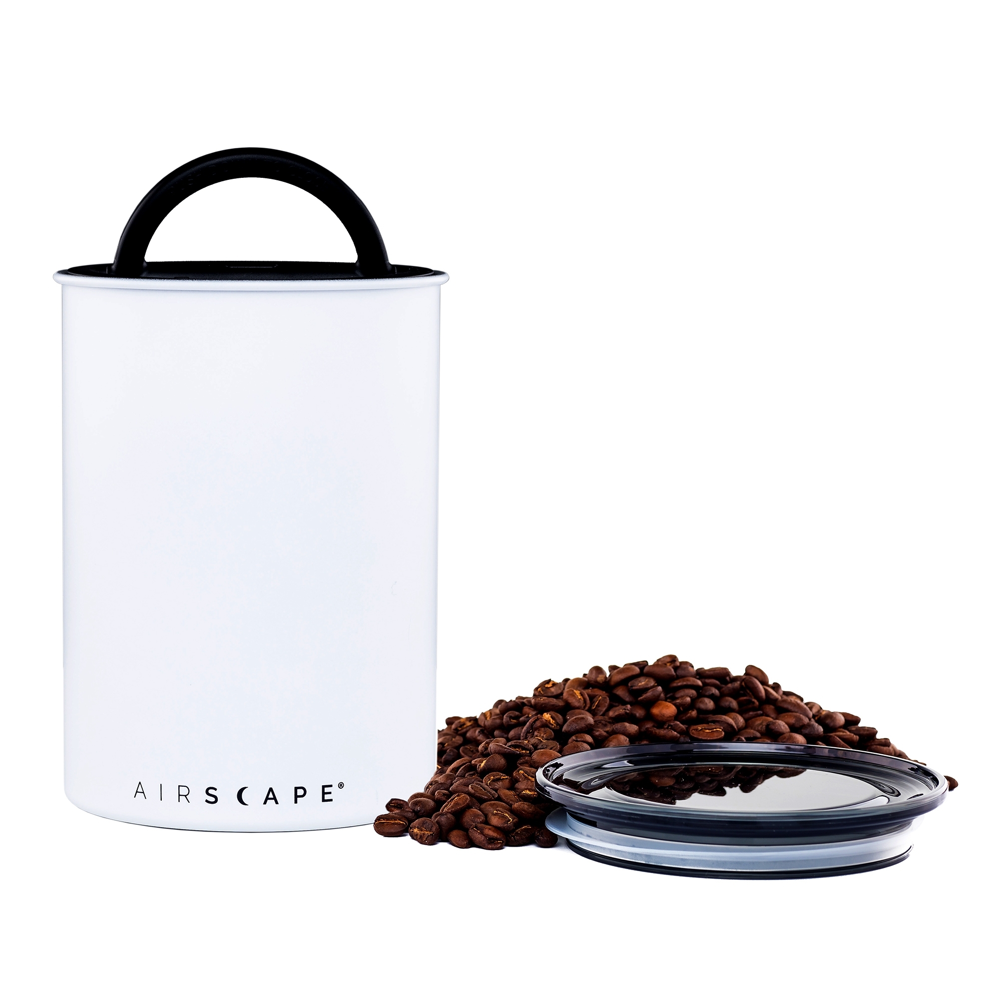 Airscape® – Stainless Steel Aroma Container, medium, matte white