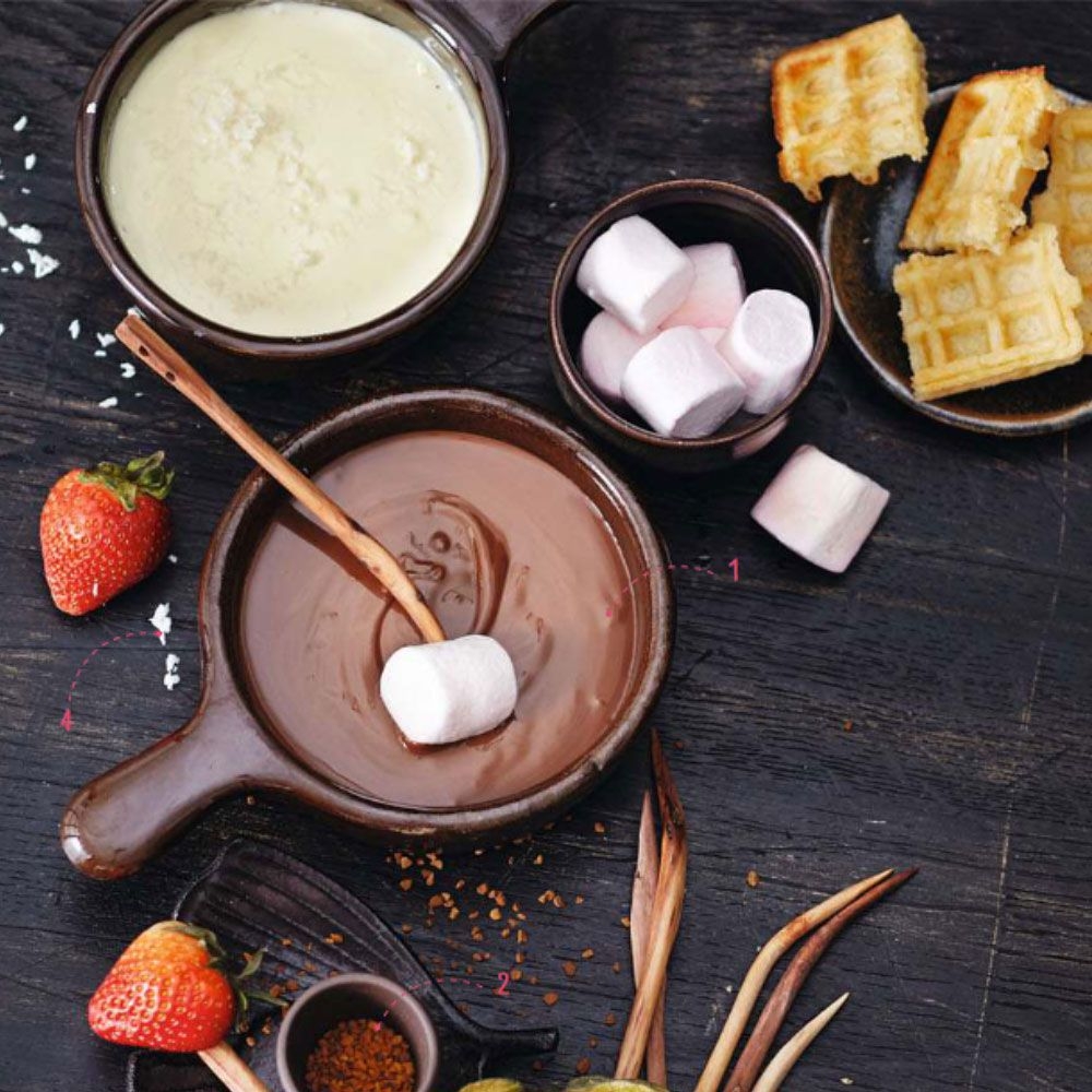 GU -  Fondues - Fein aufgegabelt - written in german GU -  Fondues - Fein aufgegabelt - written in german