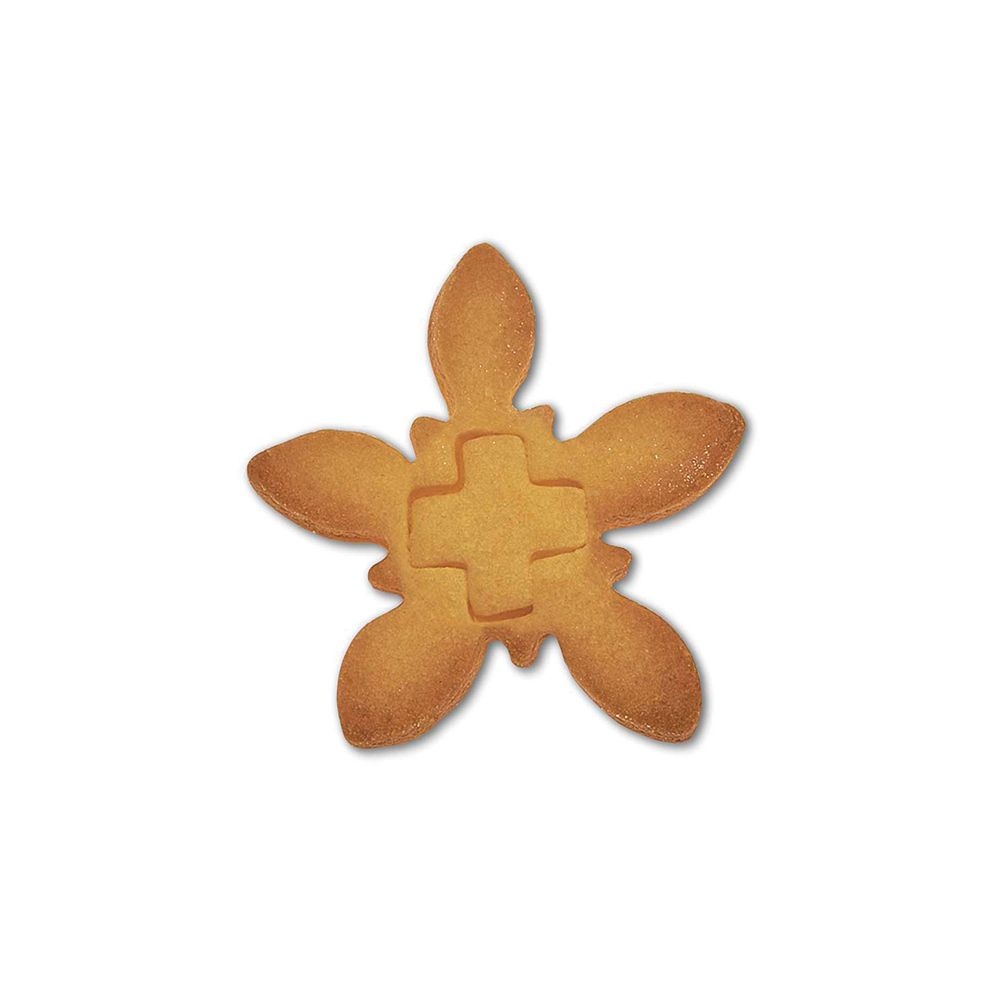 Städter - Ausstecher Edelweiß mit Kreuz - 6,5 cm