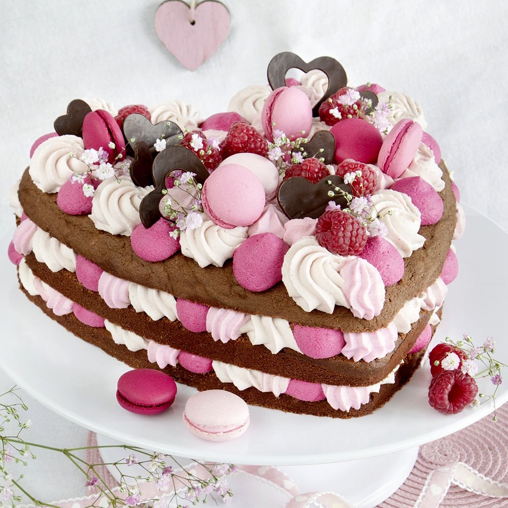 Städter - We-Love-Baking Springform pan Heart - 26 / H 7 cm silver - 2.900 ml