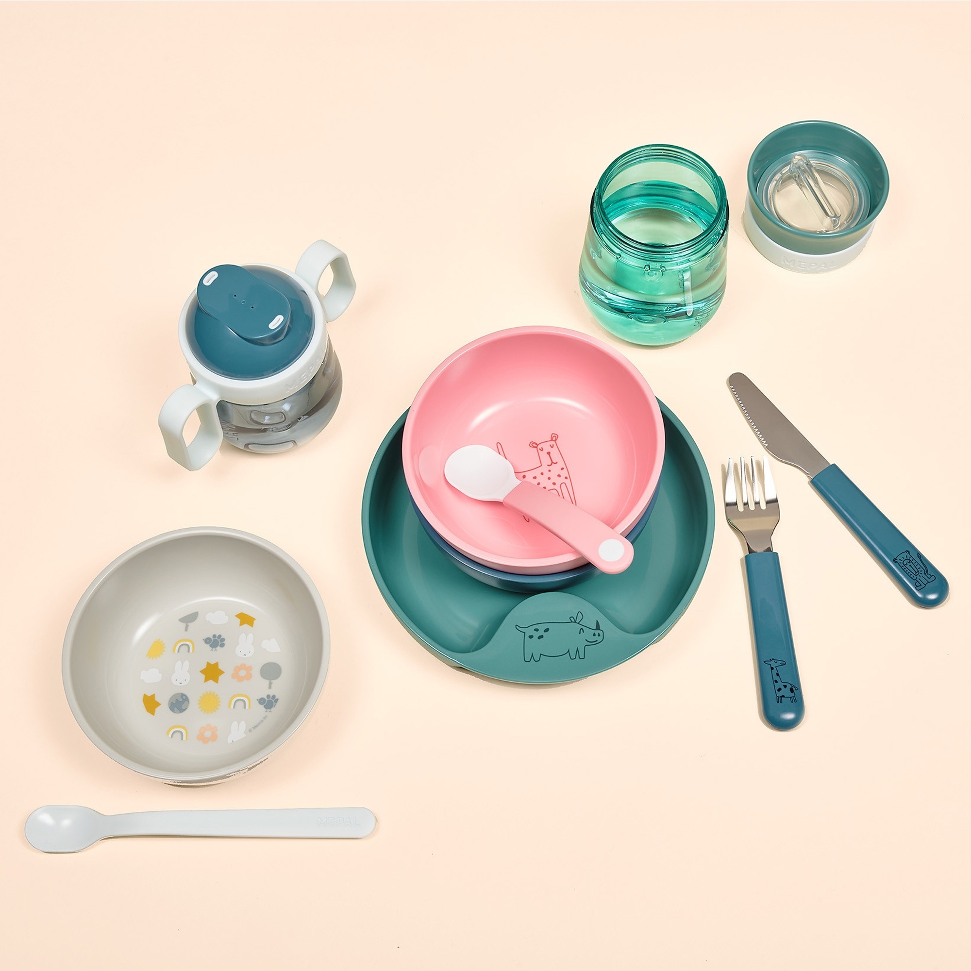 Mepal - Mio baby crockery set 3 pieces - different colors and motifs