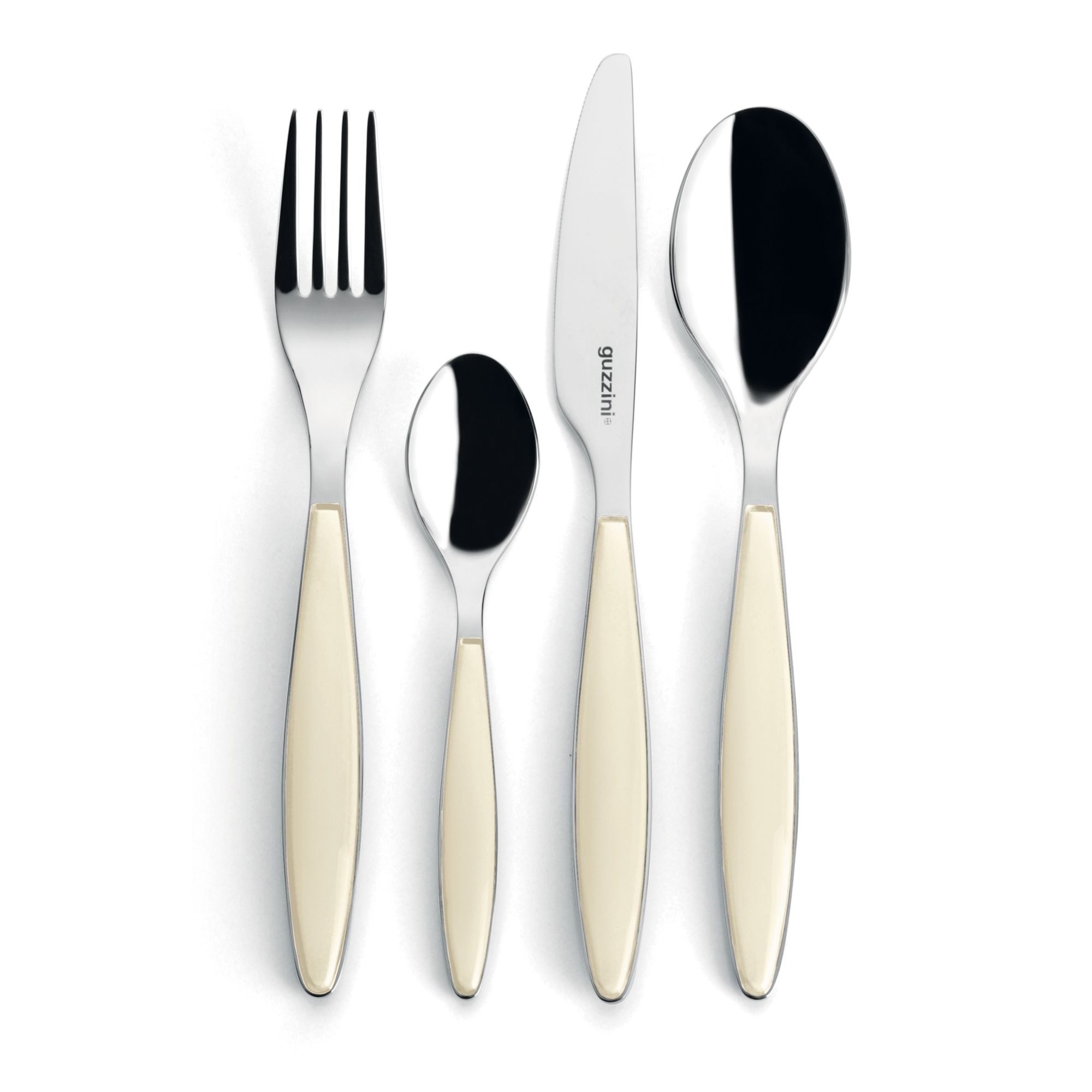 Guzzini - Feeling cutlery set 24 pieces - creme