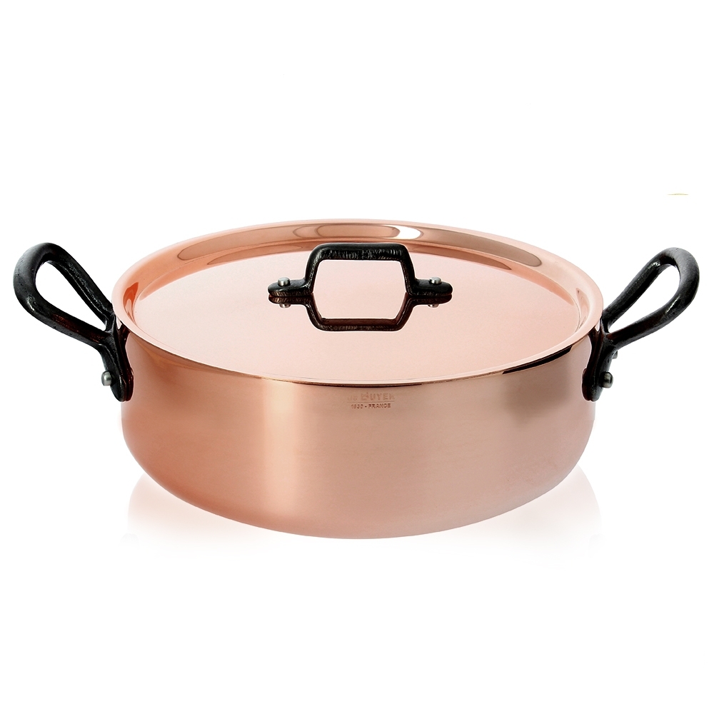 de Buyer - Sauté-Pan with 2 cast Iron handles and lid  20 cm