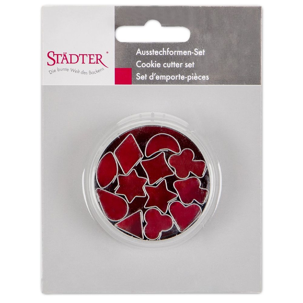 Städter - Cookie Cutter 12 shapes 1,5 cm - Set of 12