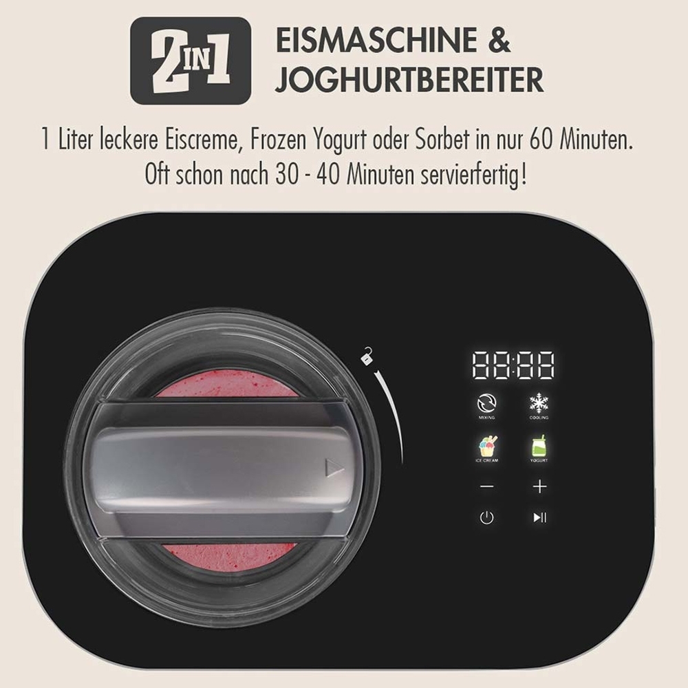 GASTROBACK - Mini Gelateria: 2-in-1 Compressor Ice Cream Maker 1 l