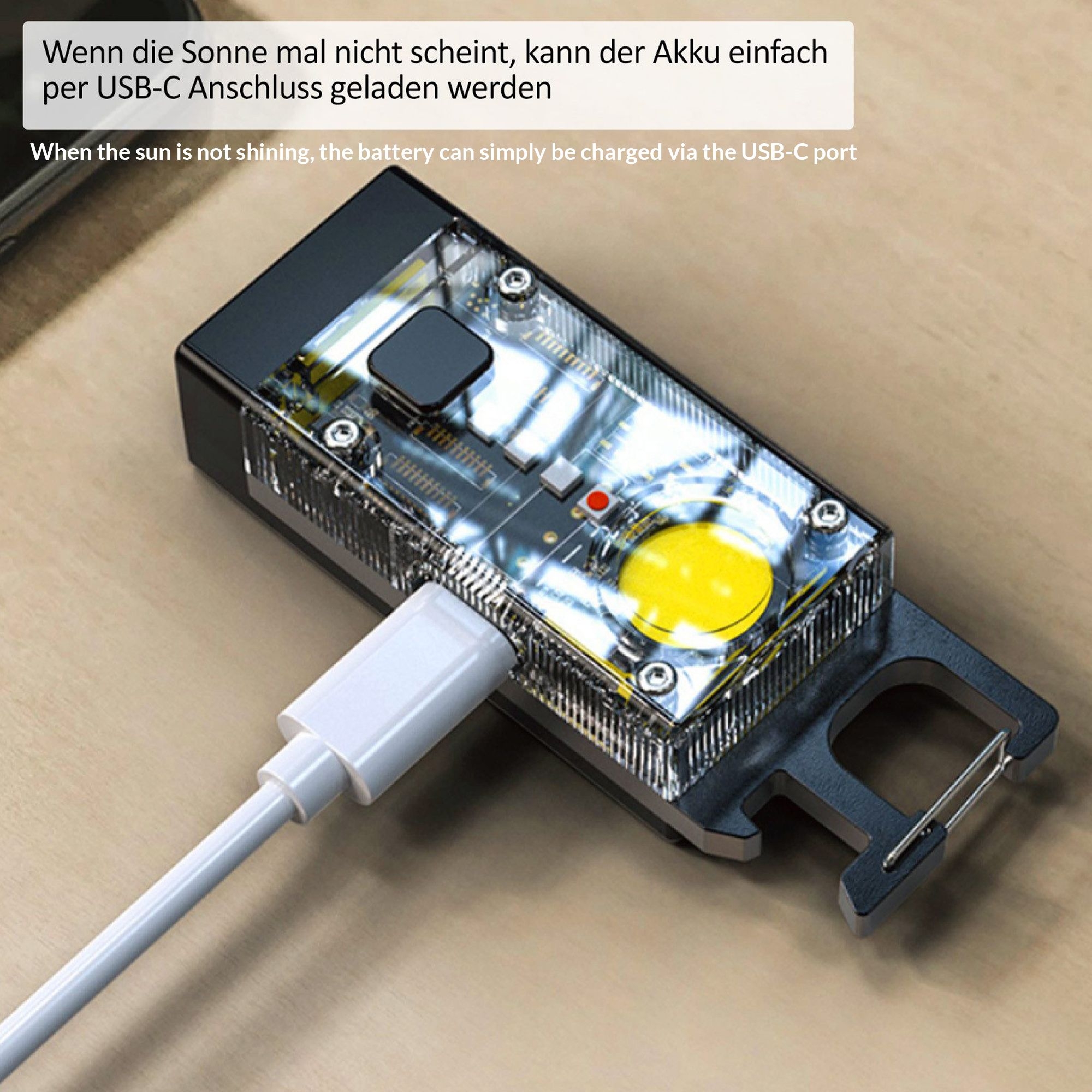 Genius - Solar key chain and light Genius - Solar key chain and light