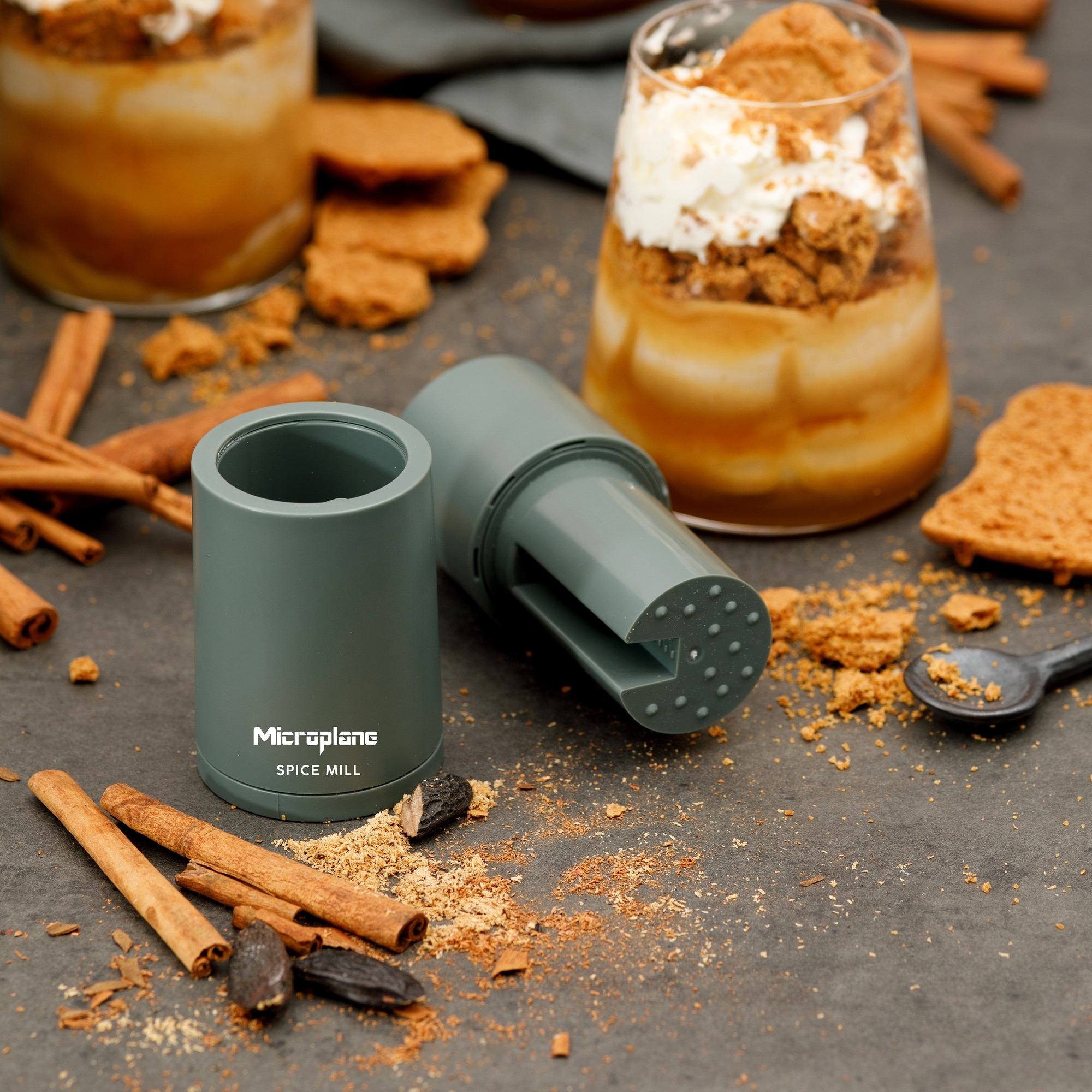 Microplane - Muskatmühle 2in1 - Eycalyptus Green Microplane - Muskatmühle 2in1 - Eycalyptus Green