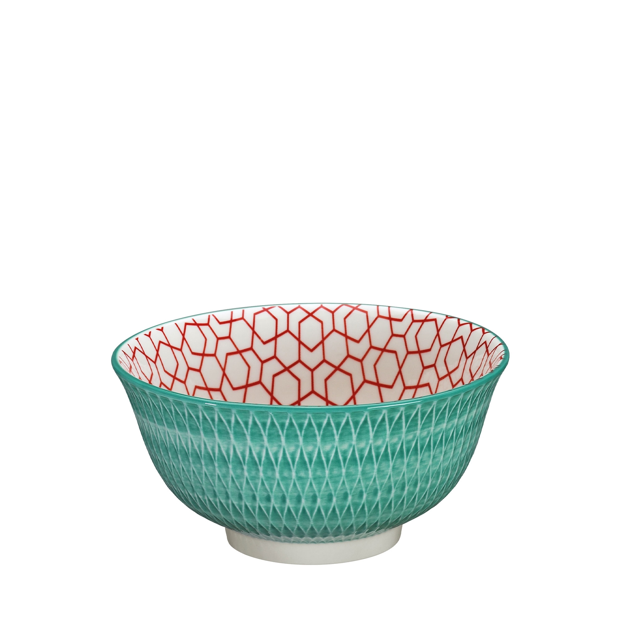 Cilio - Bowl AMICI - Rauten türkis 15,5 cm