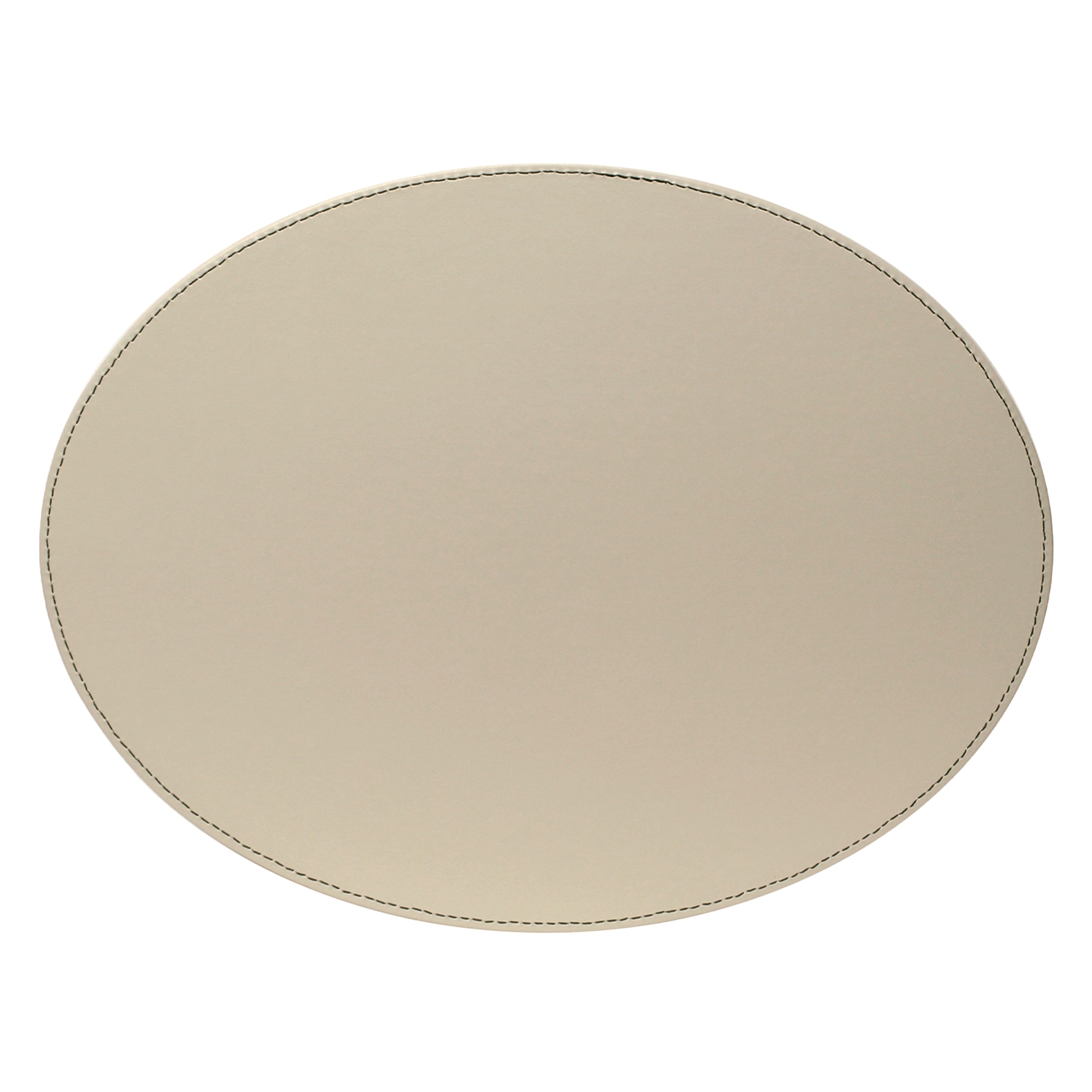 Freeform - Oval placemat - Olive green/ivory - 45 x 34 cm