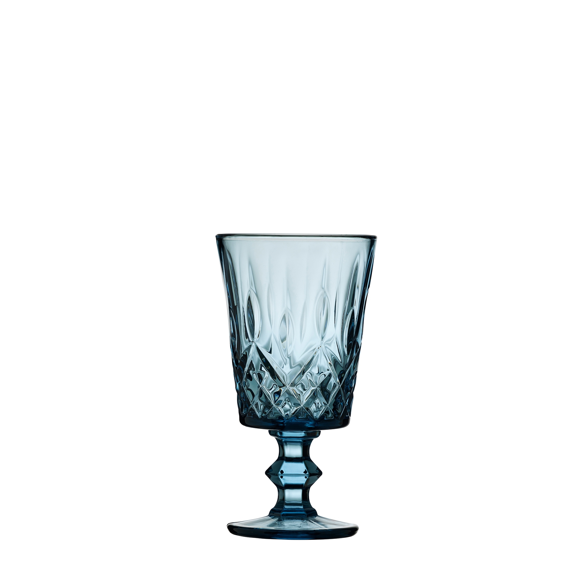 Lyngby Glas -Sorrento - Weinglas - Blau - 4 Stck.