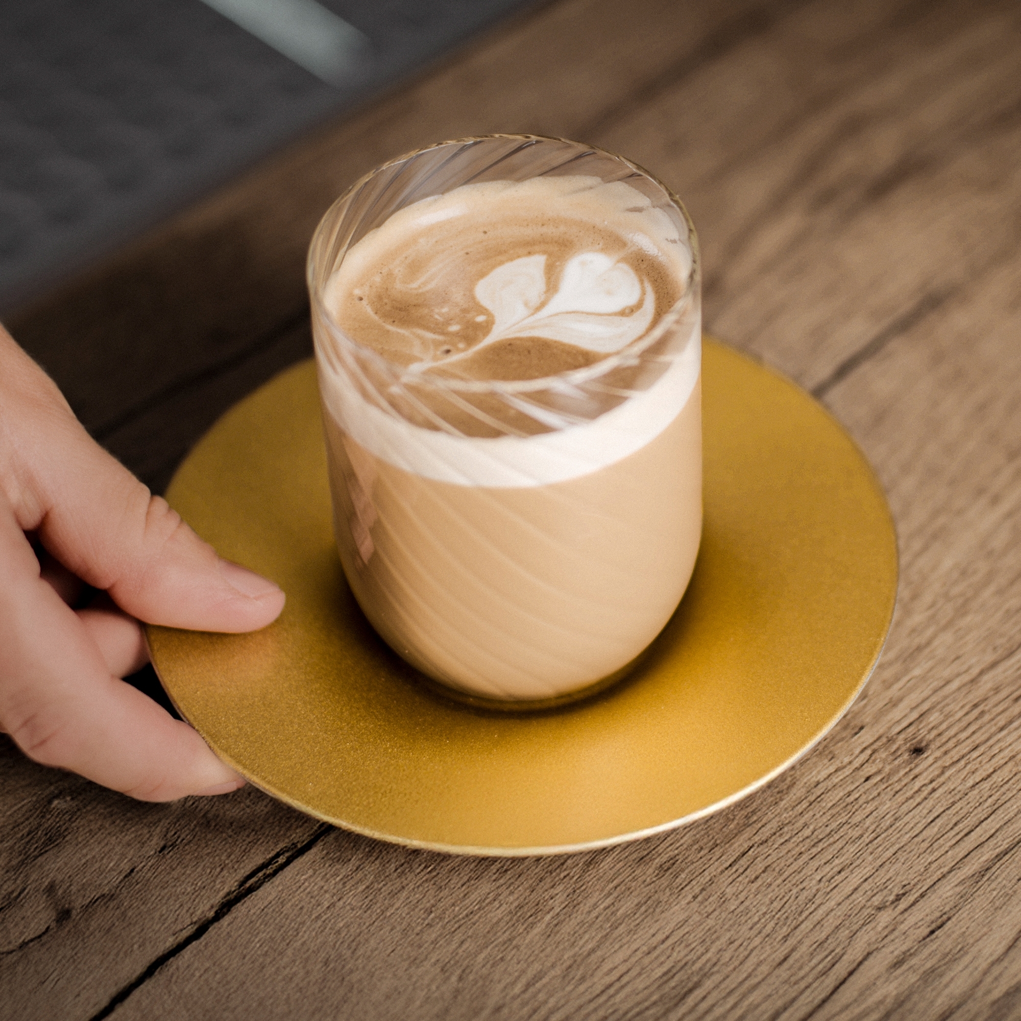 Eisch - Cappuccino-Set TWIST, gold