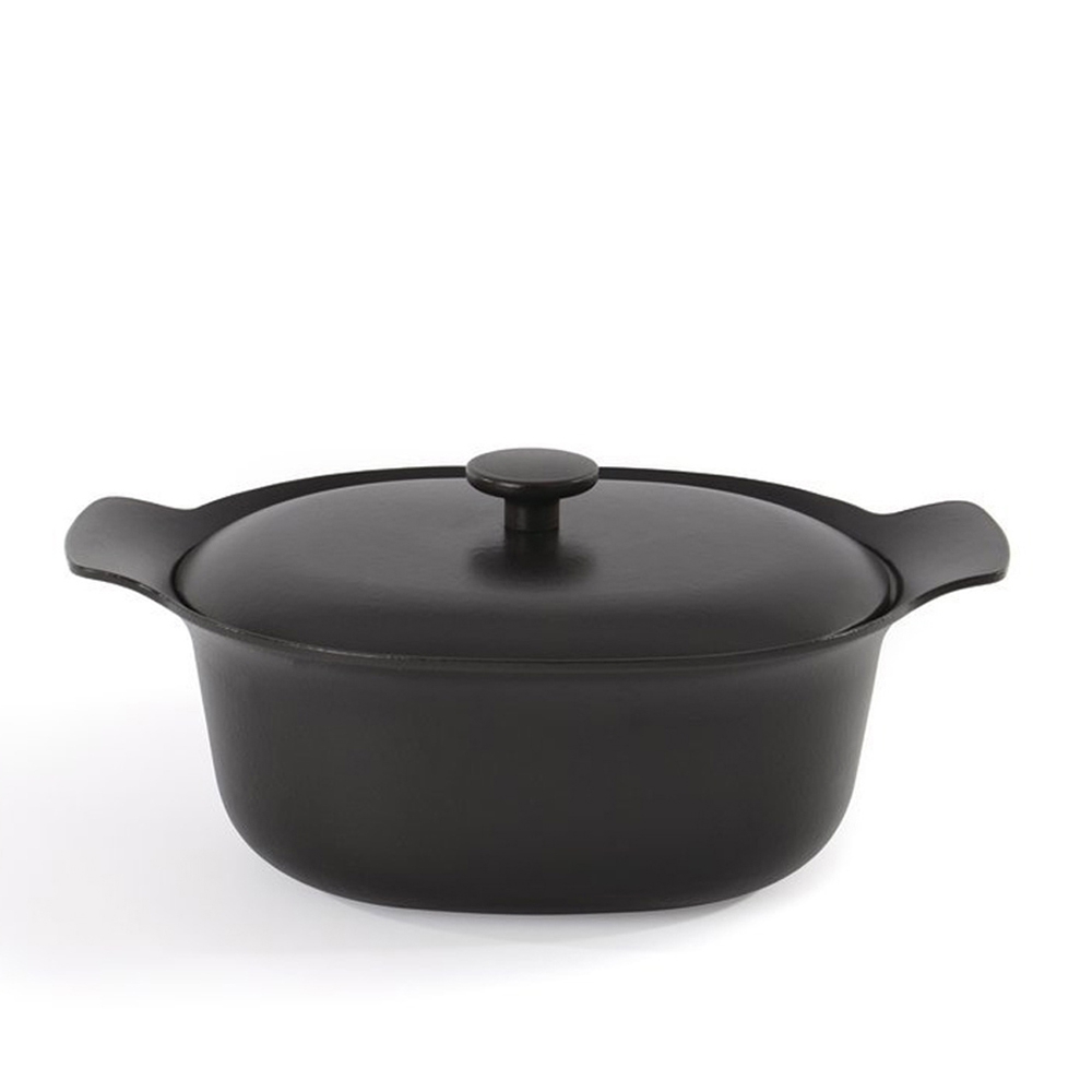 BergHOFF - Saucepan with lid oval cast iron 28x22cm