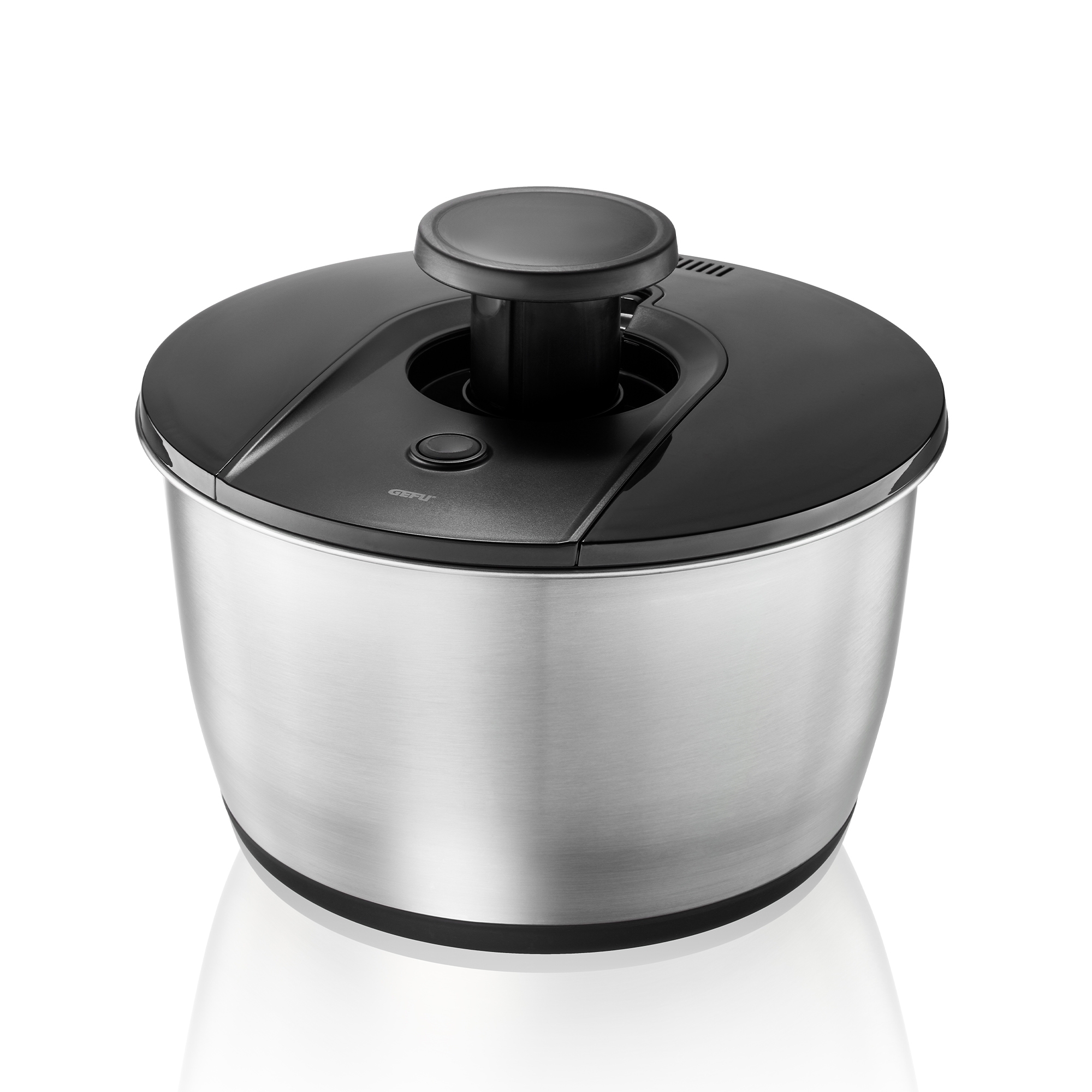 Gefu - PUSH IT salad spinner, Ø 25 cm stainless steel