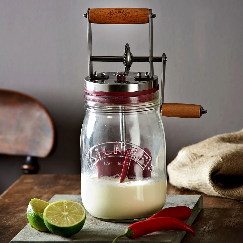 Kilner - Butter churn with rotary handle 1 litre