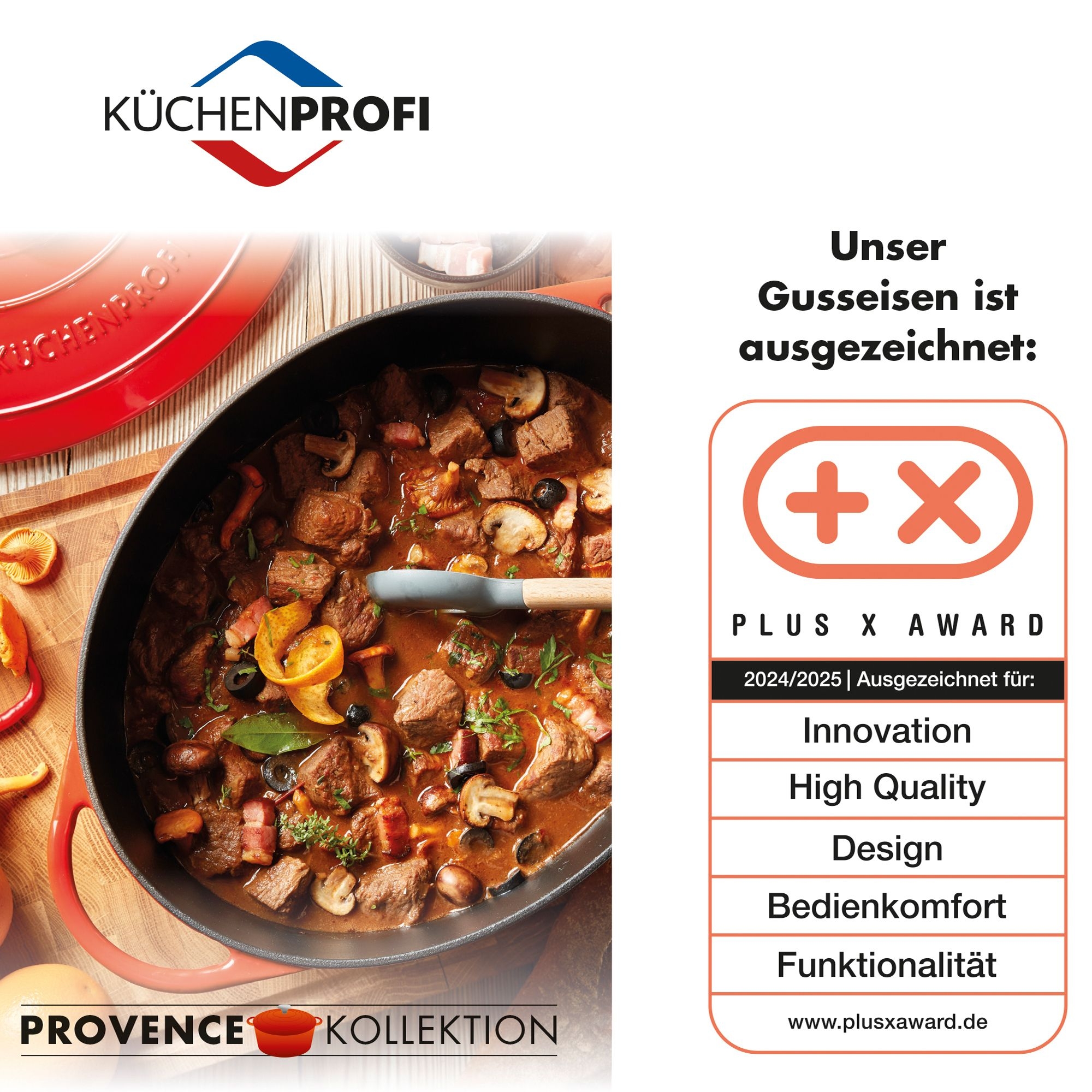 Küchenprofi - MARMITE Braising Pan - PROVENCE - 28 cm - black