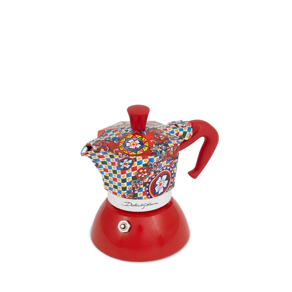 Bialetti - Moka Induktion Espressokocher 2 Tassen - Dolce & Gabbana Carretto Siciliano