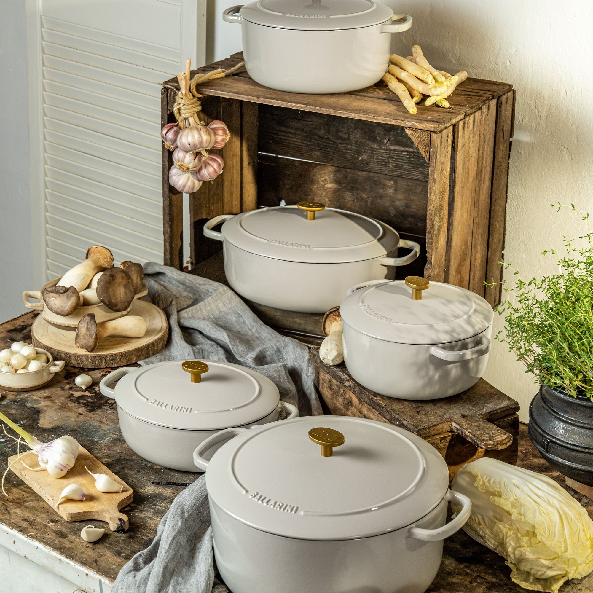 BALLARINI - Cocotte | Bellamonte | rund | 28 cm | Elfenbein