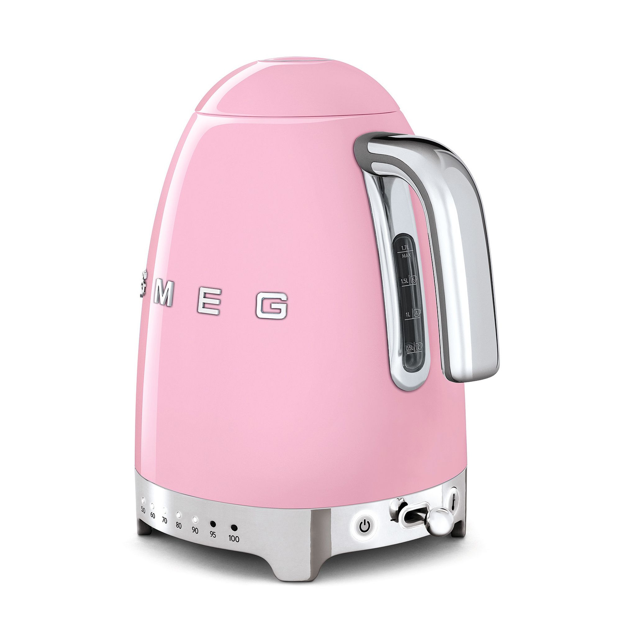 Smeg - 1.7 L kettle with adjustable temperature setting - pink Smeg - 1.7 L kettle with adjustable temperature setting - pink